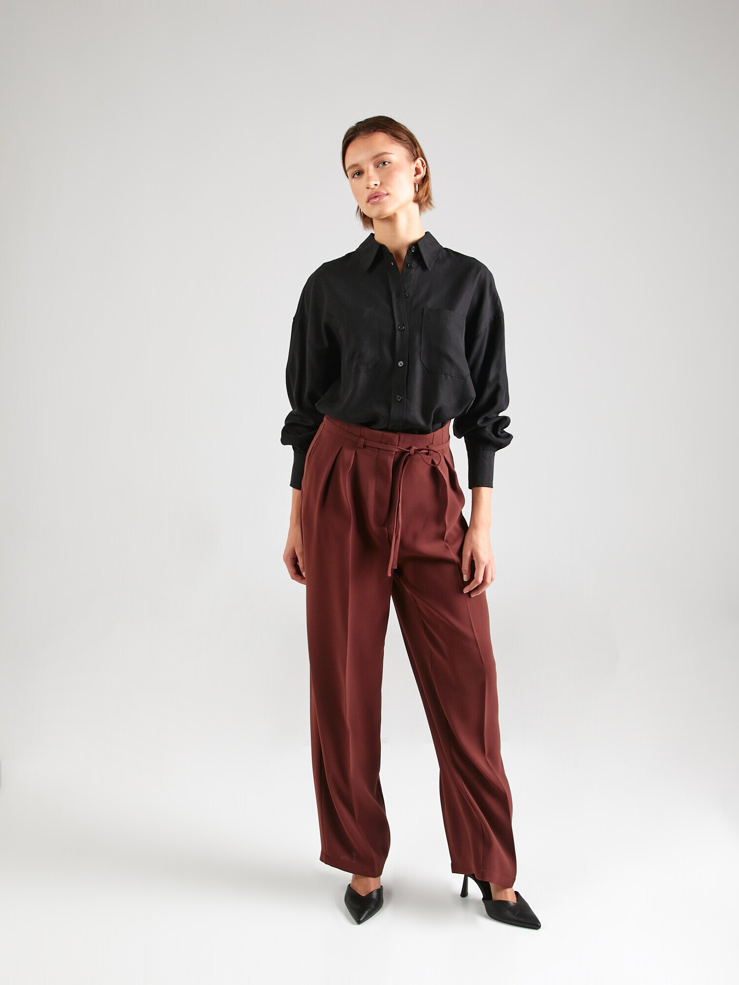 Guido Maria Kretschmer Women Pantaloni 'Karima' roșu bordeaux - Pled.ro