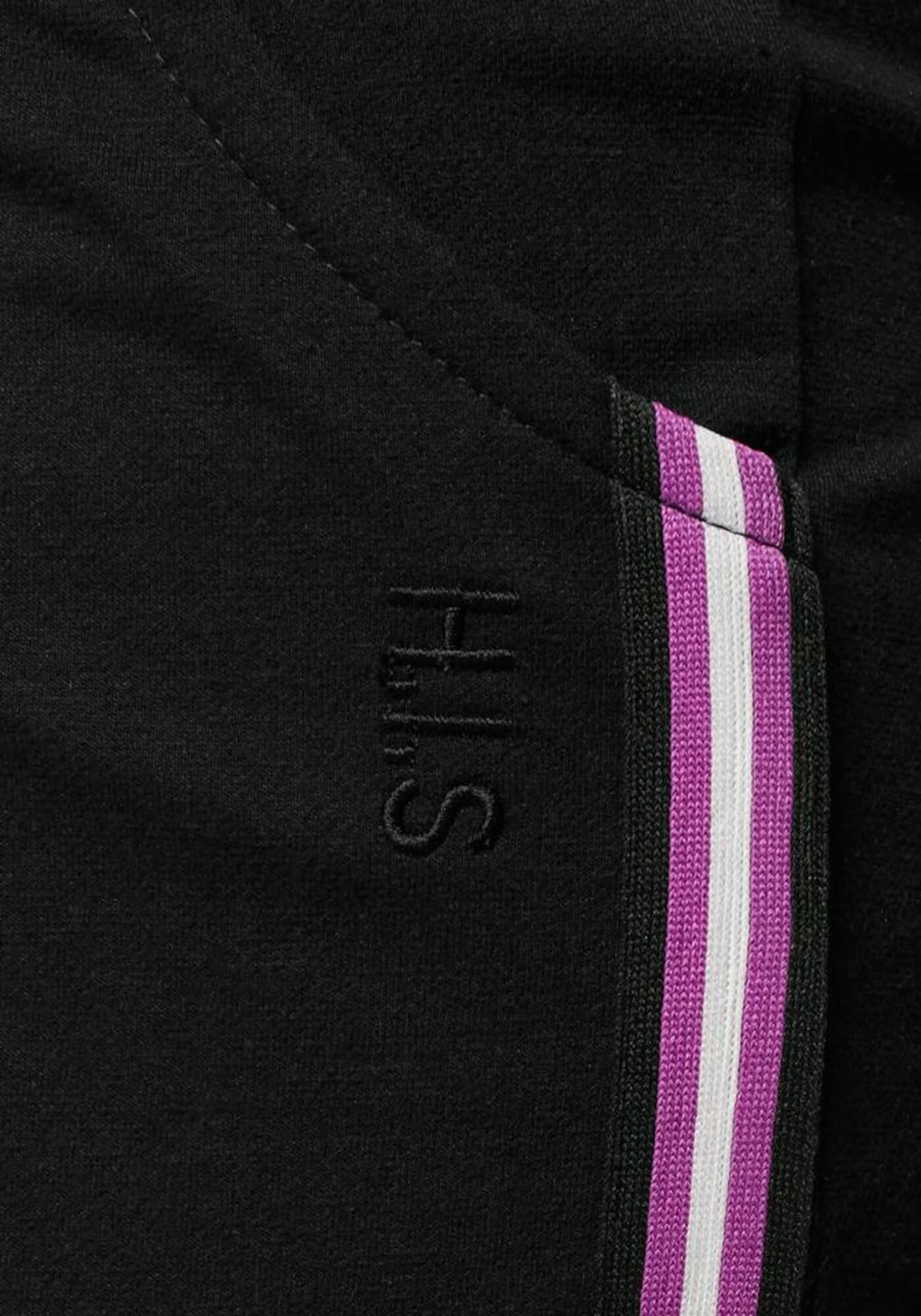 H.I.S Pantaloni de pijama roz / negru - Pled.ro