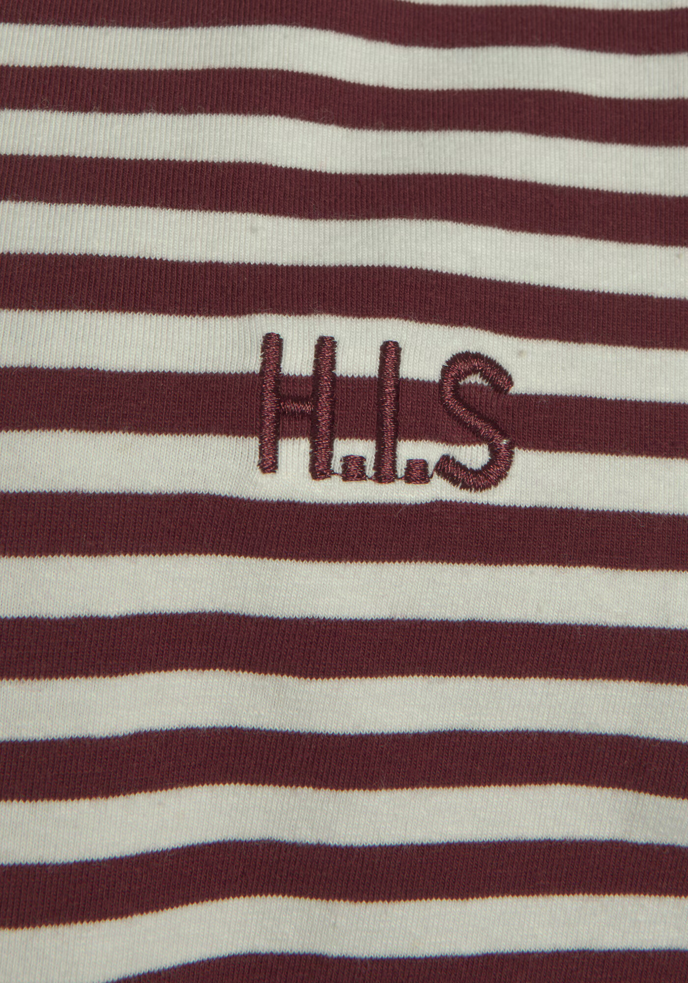 H.I.S Pijama roșu bordeaux / alb lână - Pled.ro