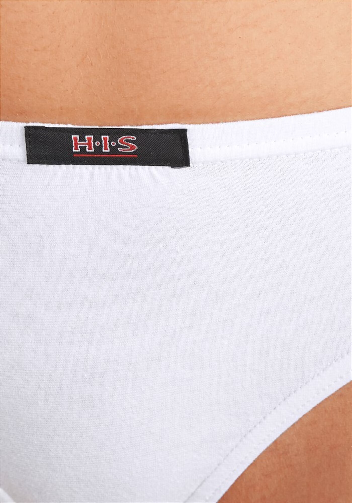 H.I.S Tanga negru / alb - Pled.ro