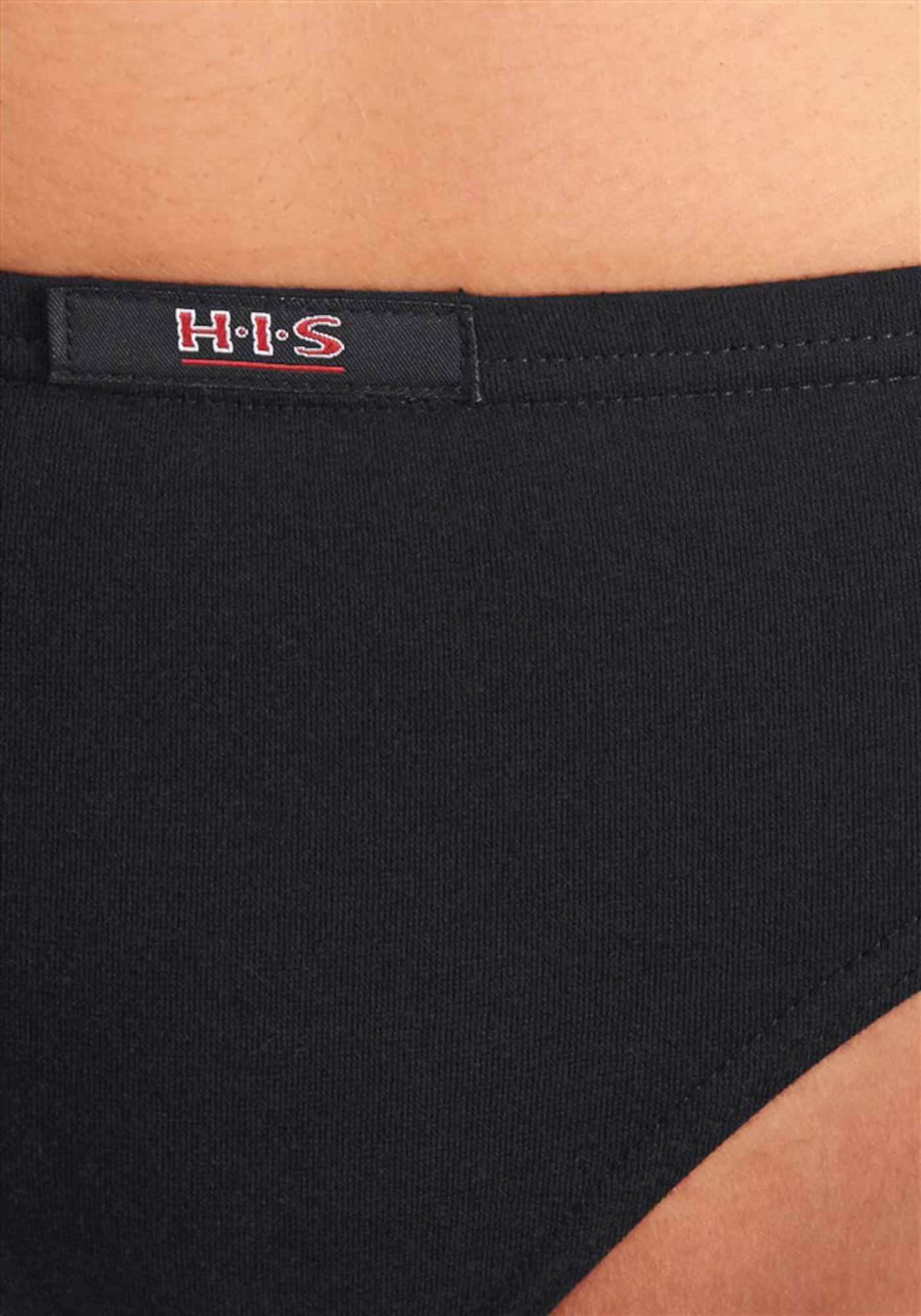 H.I.S Tanga negru / alb - Pled.ro