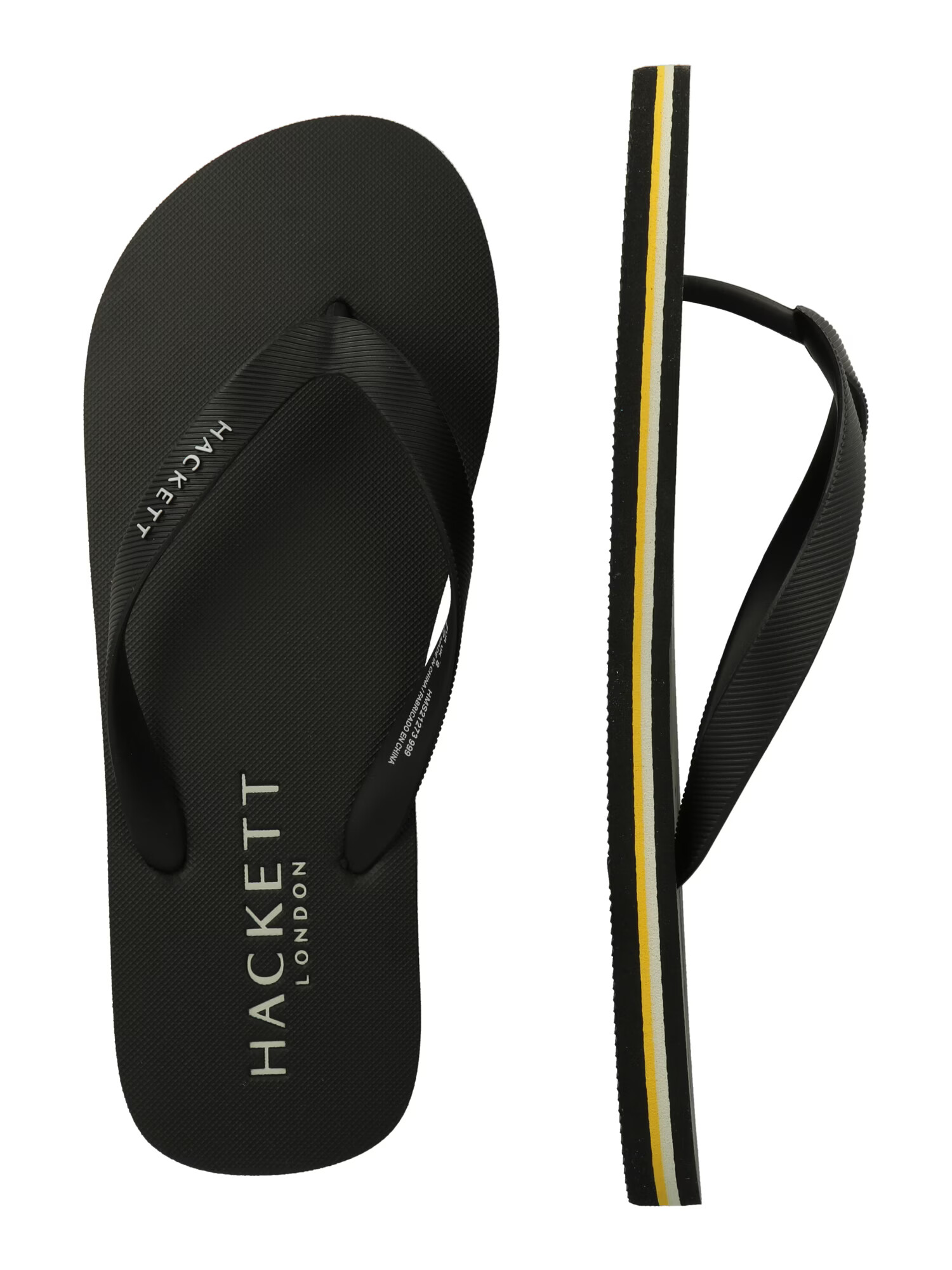 Hackett London Flip-flops negru / argintiu - Pled.ro