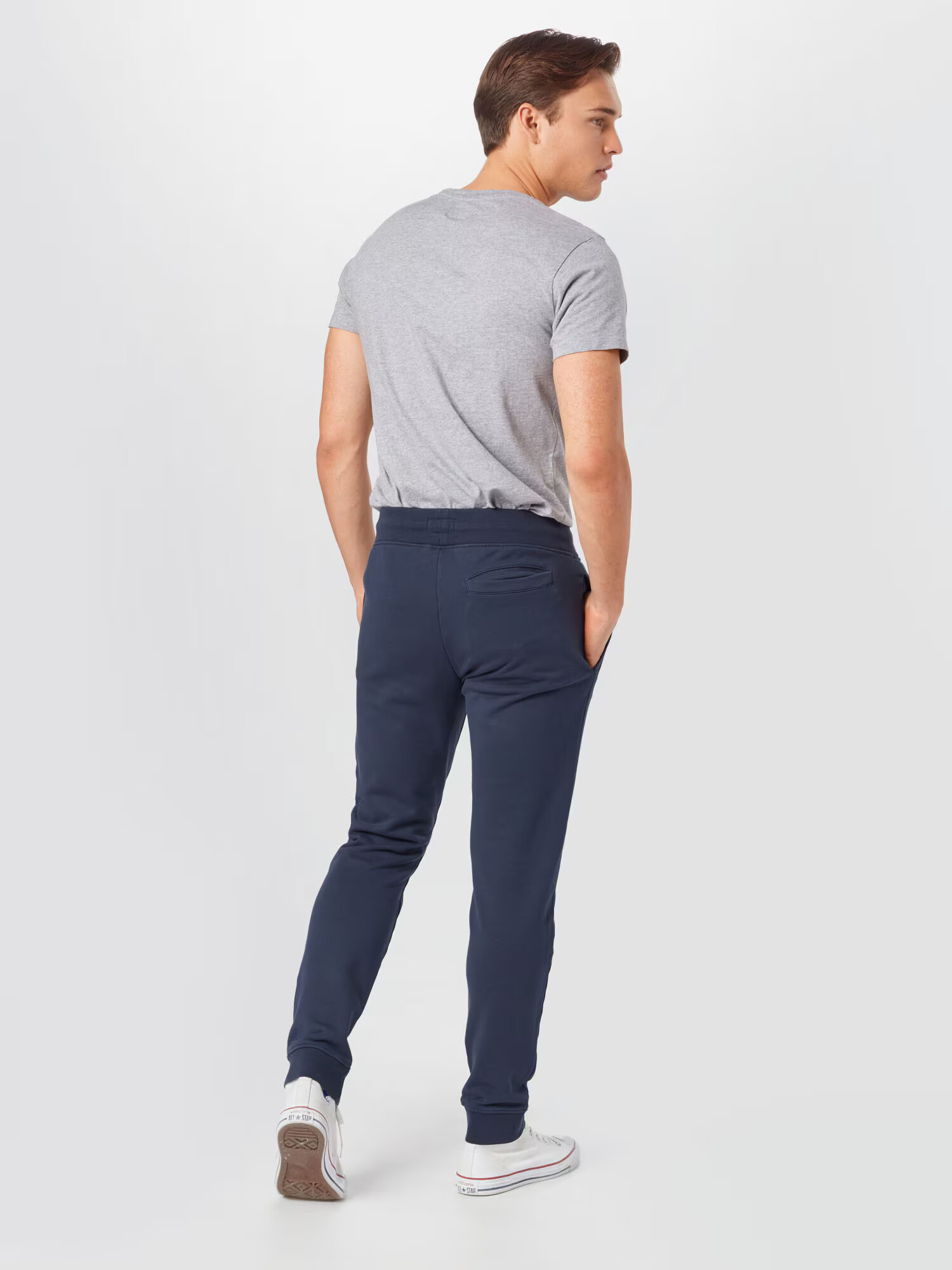 Hackett London Pantaloni bleumarin / alb - Pled.ro