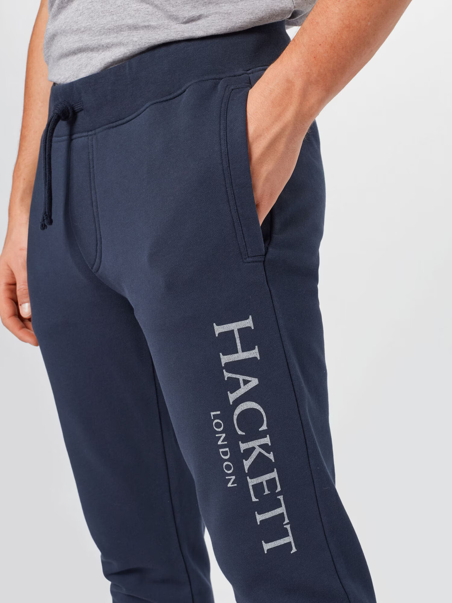 Hackett London Pantaloni bleumarin / alb - Pled.ro