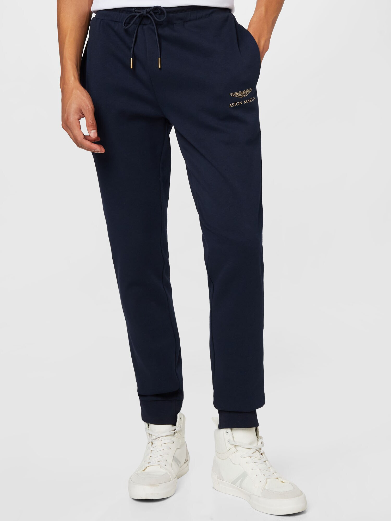 Hackett London Pantaloni bleumarin / auriu - Pled.ro