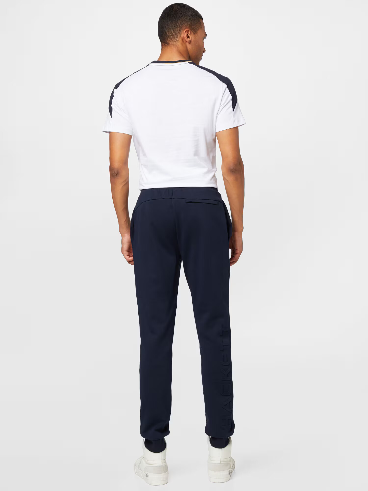 Hackett London Pantaloni bleumarin / auriu - Pled.ro