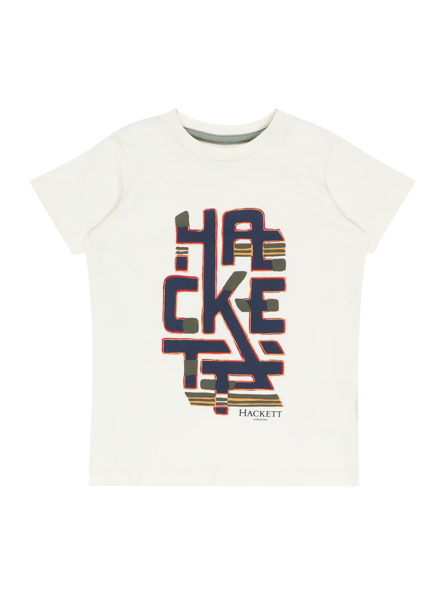 Hackett London Tricou albastru marin / oliv / roșu / alb - Pled.ro