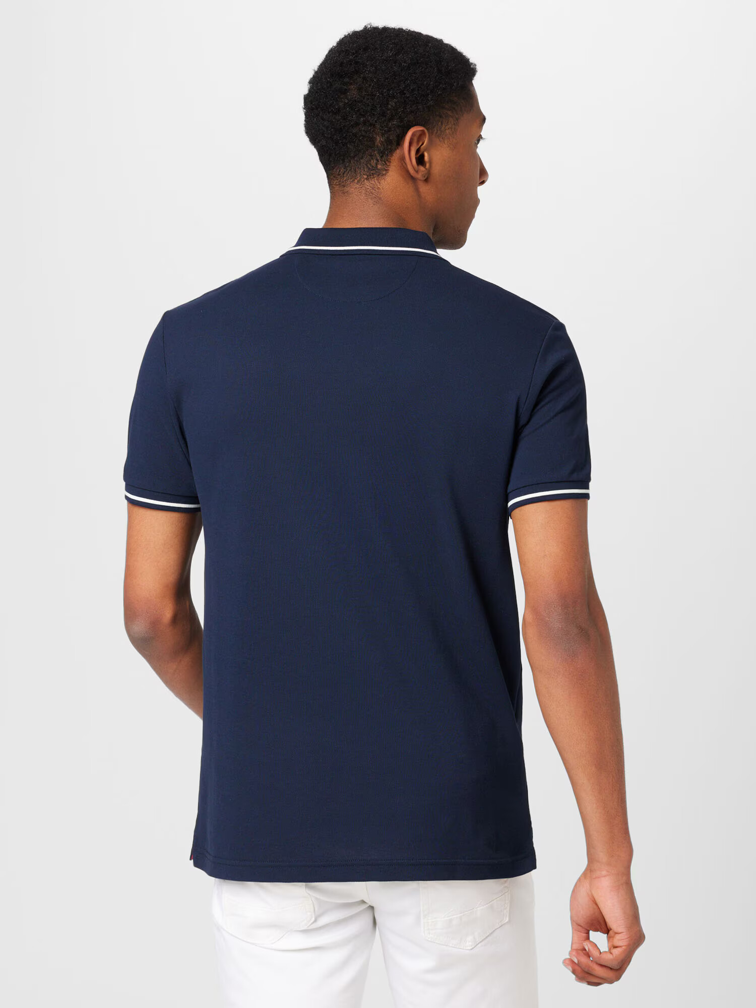 Hackett London Tricou bleumarin / alb - Pled.ro