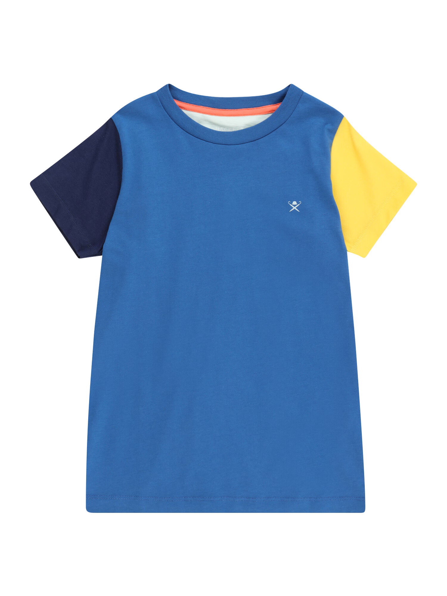 Hackett London Tricou bleumarin / albastru cobalt / albastru pastel / galben - Pled.ro