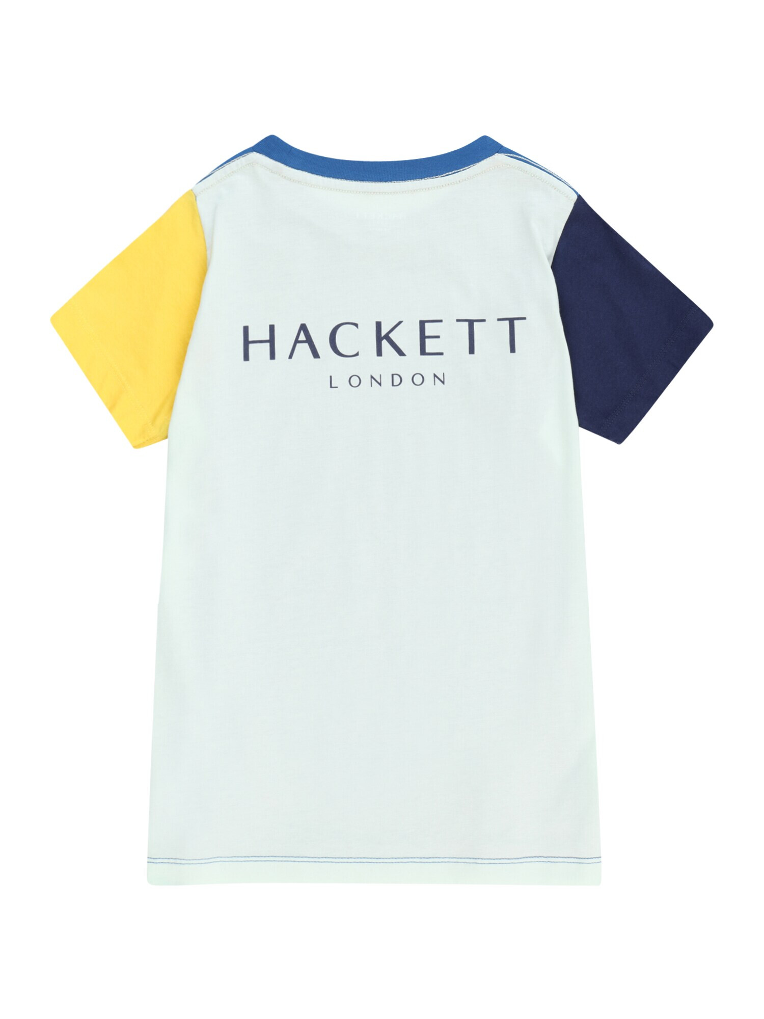 Hackett London Tricou bleumarin / albastru cobalt / albastru pastel / galben - Pled.ro