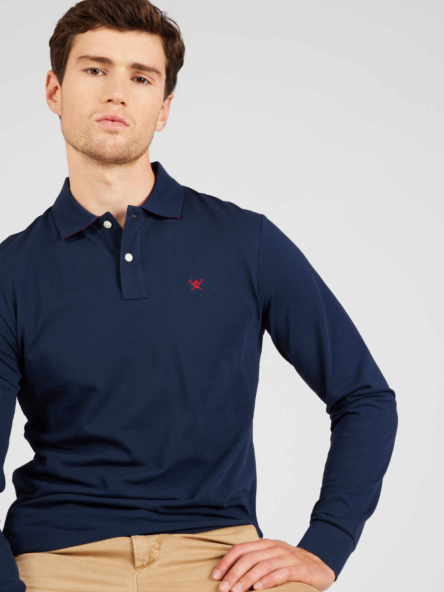 Hackett London Tricou bleumarin / roșu - Pled.ro