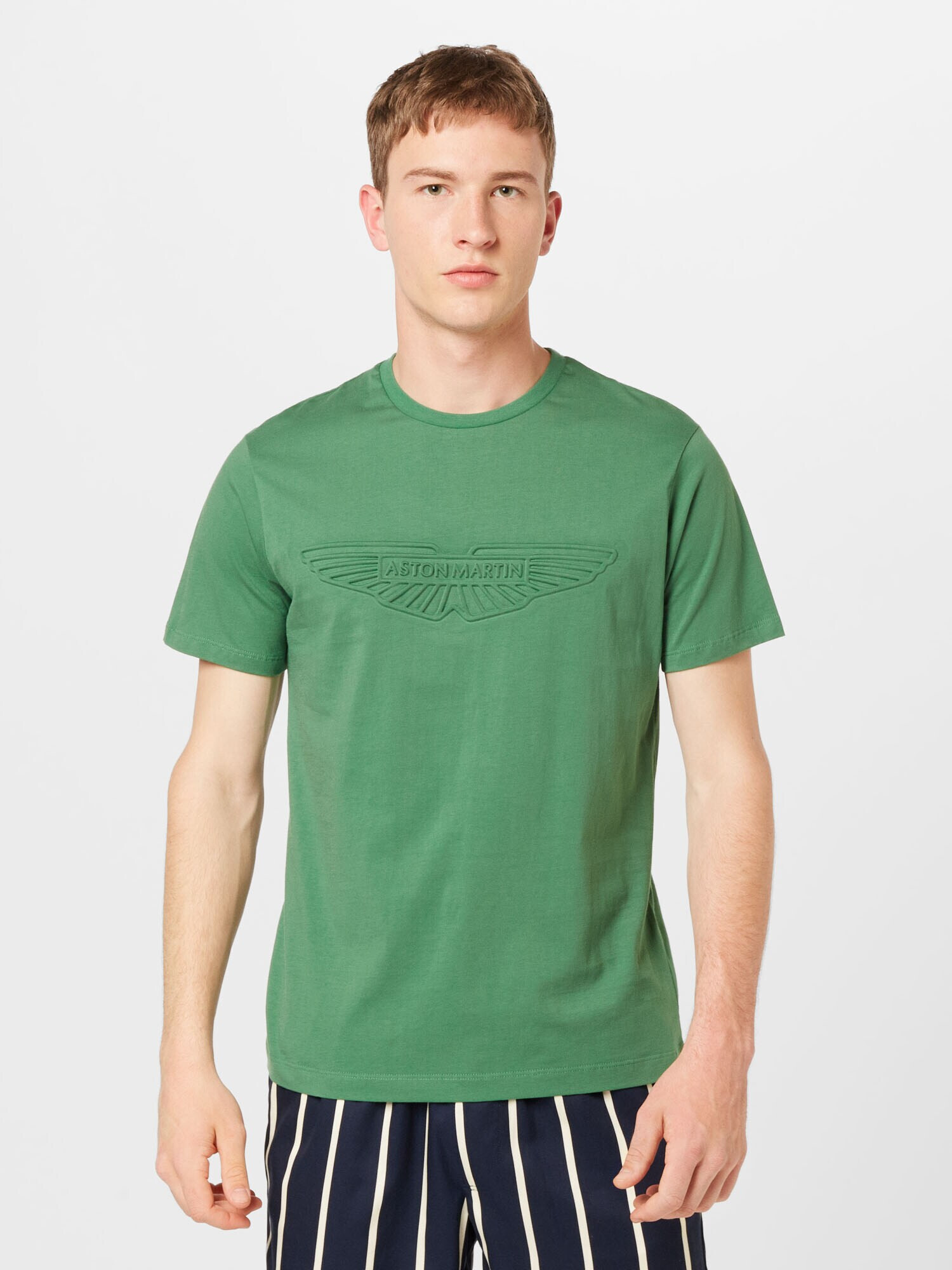 Hackett London Tricou 'EMBOSS' verde deschis - Pled.ro