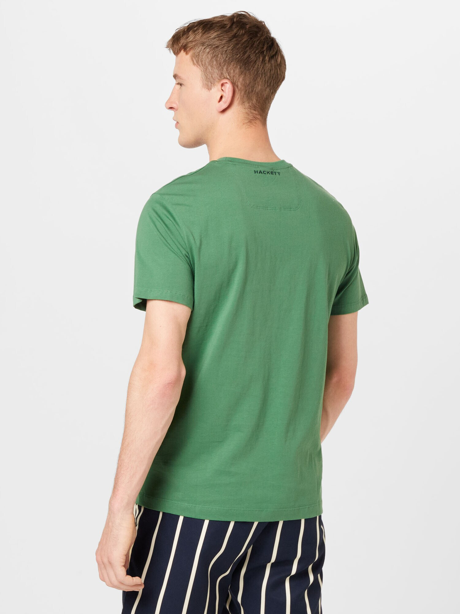 Hackett London Tricou 'EMBOSS' verde deschis - Pled.ro