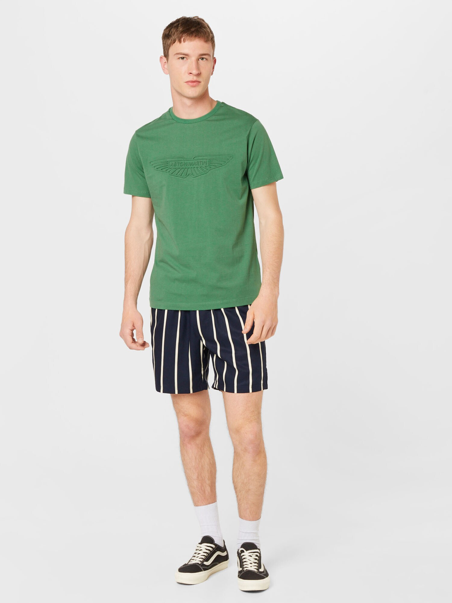 Hackett London Tricou 'EMBOSS' verde deschis - Pled.ro