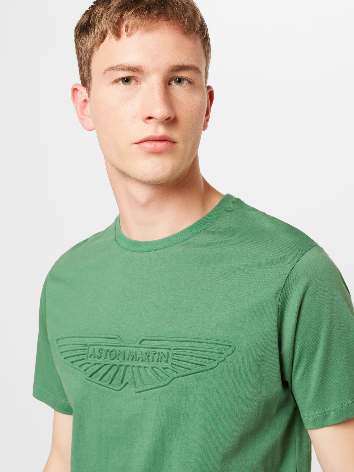 Hackett London Tricou 'EMBOSS' verde deschis - Pled.ro