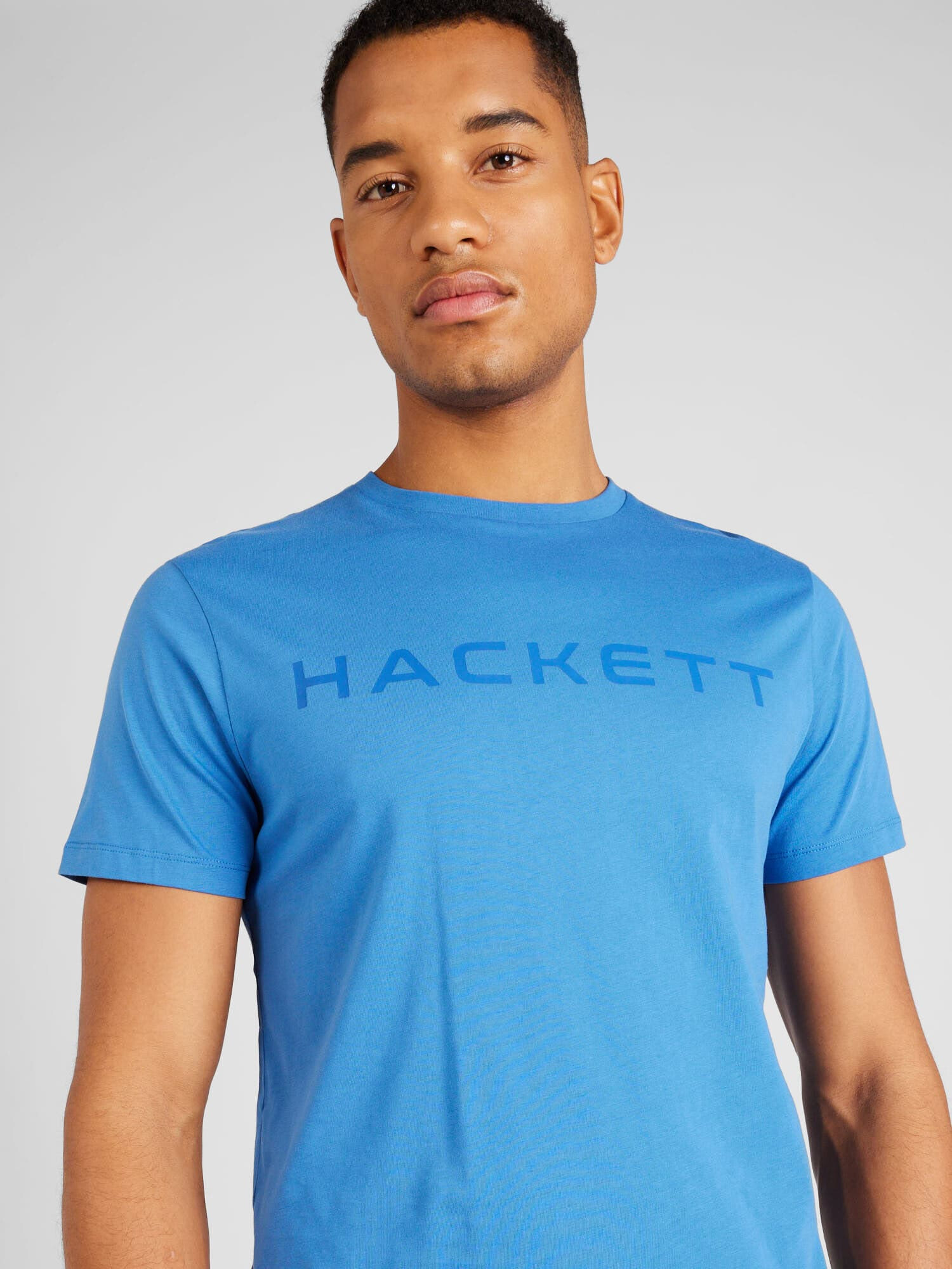 Hackett London Tricou 'ESSENTIAL' albastru / azur - Pled.ro