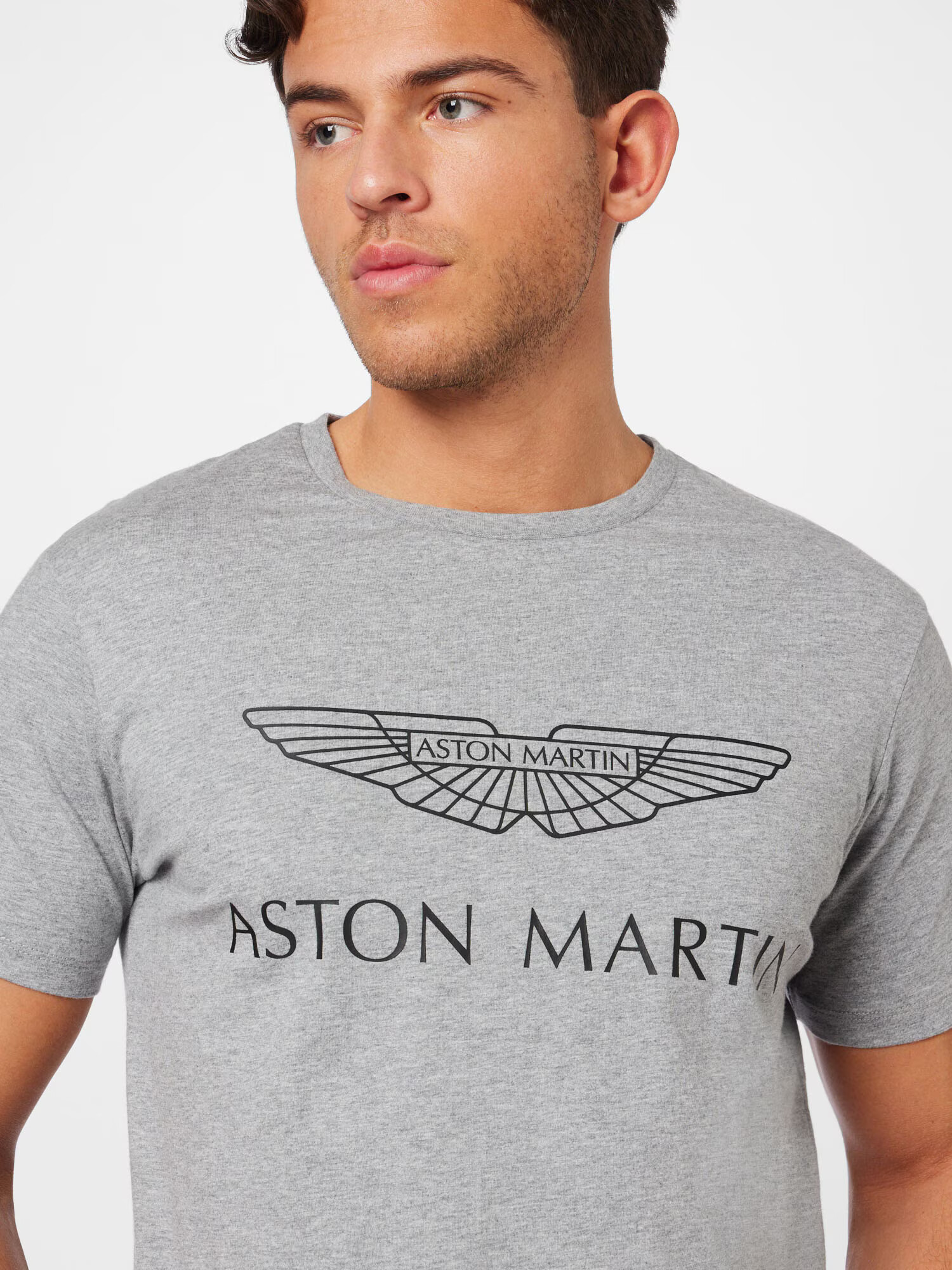 Hackett London Tricou gri amestecat / negru - Pled.ro