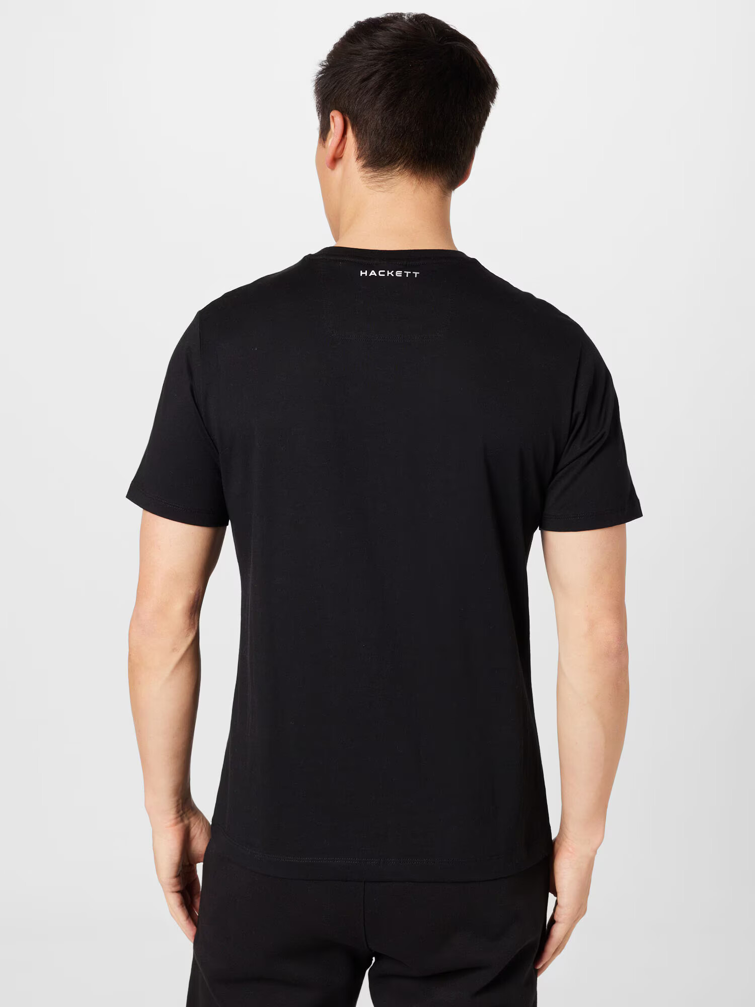 Hackett London Tricou negru / alb - Pled.ro