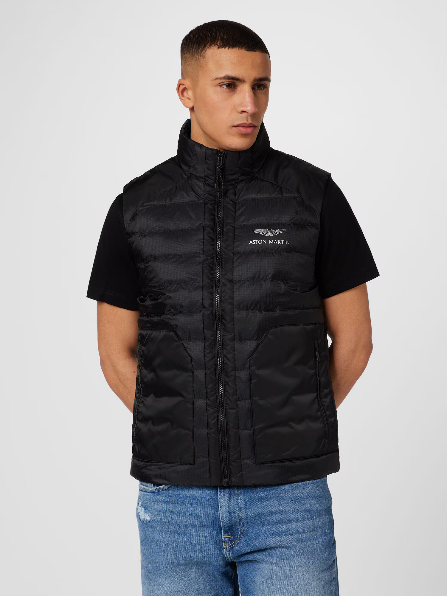 Hackett London Vestă gri / negru - Pled.ro