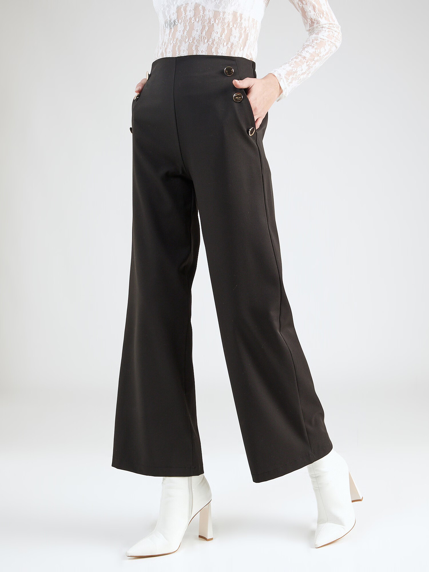 Hailys Pantaloni 'Annalisa' negru - Pled.ro