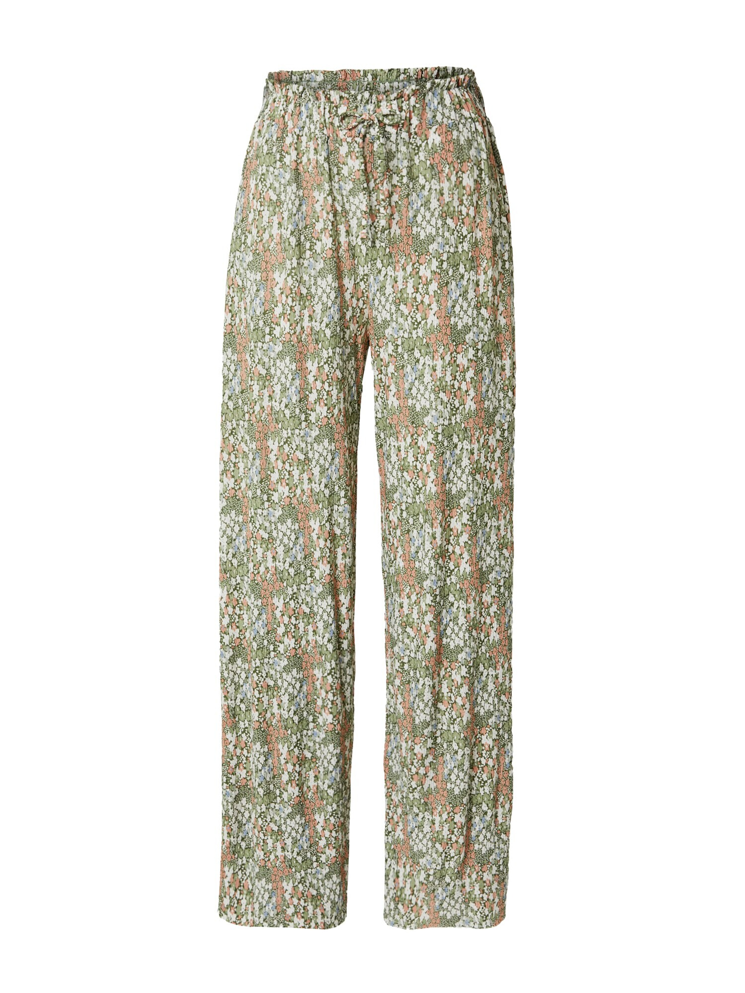 Hailys Pantaloni 'Febe' albastru deschis / verde / roz pal / alb - Pled.ro