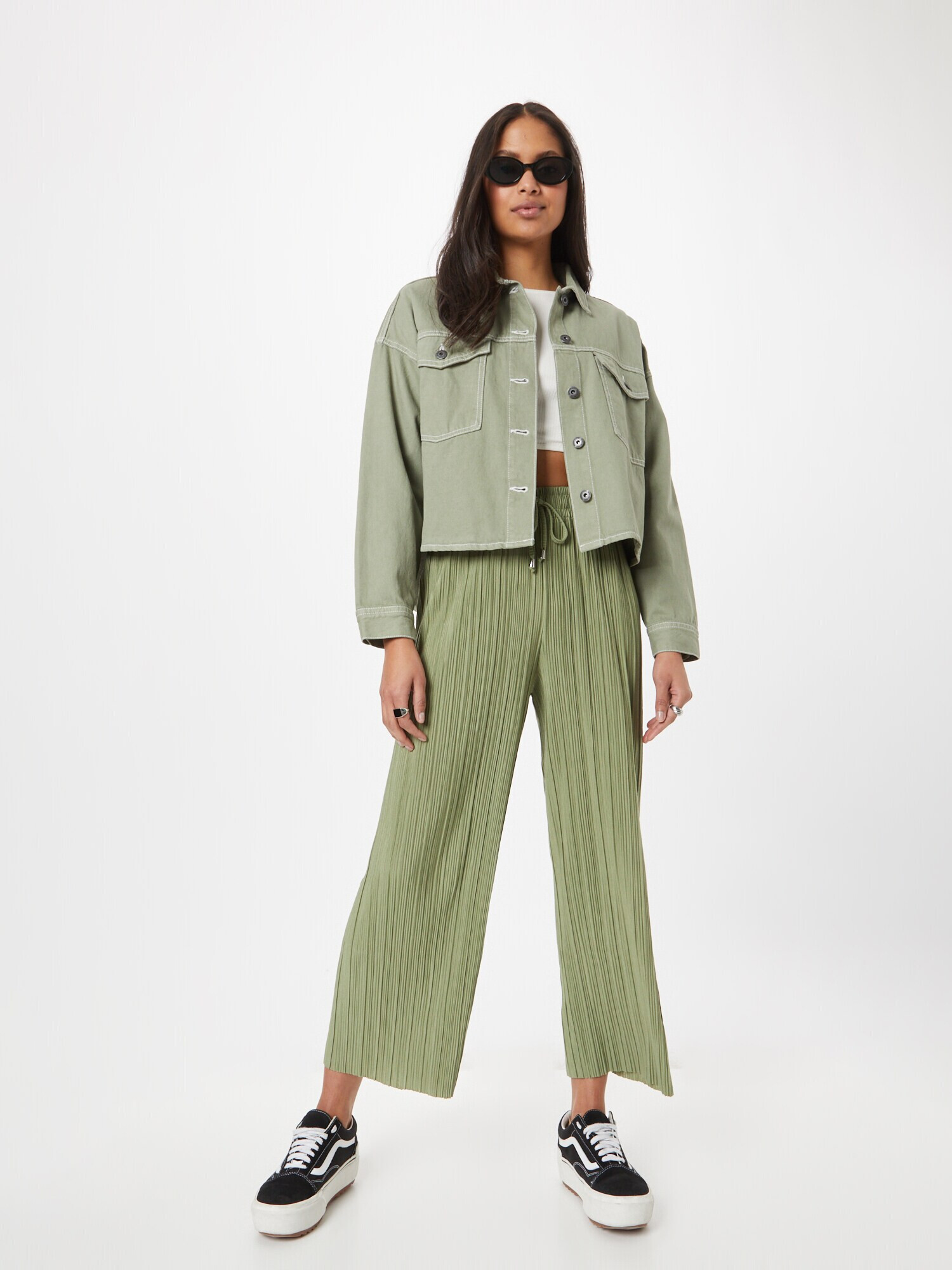 Hailys Pantaloni 'Loretta' verde - Pled.ro