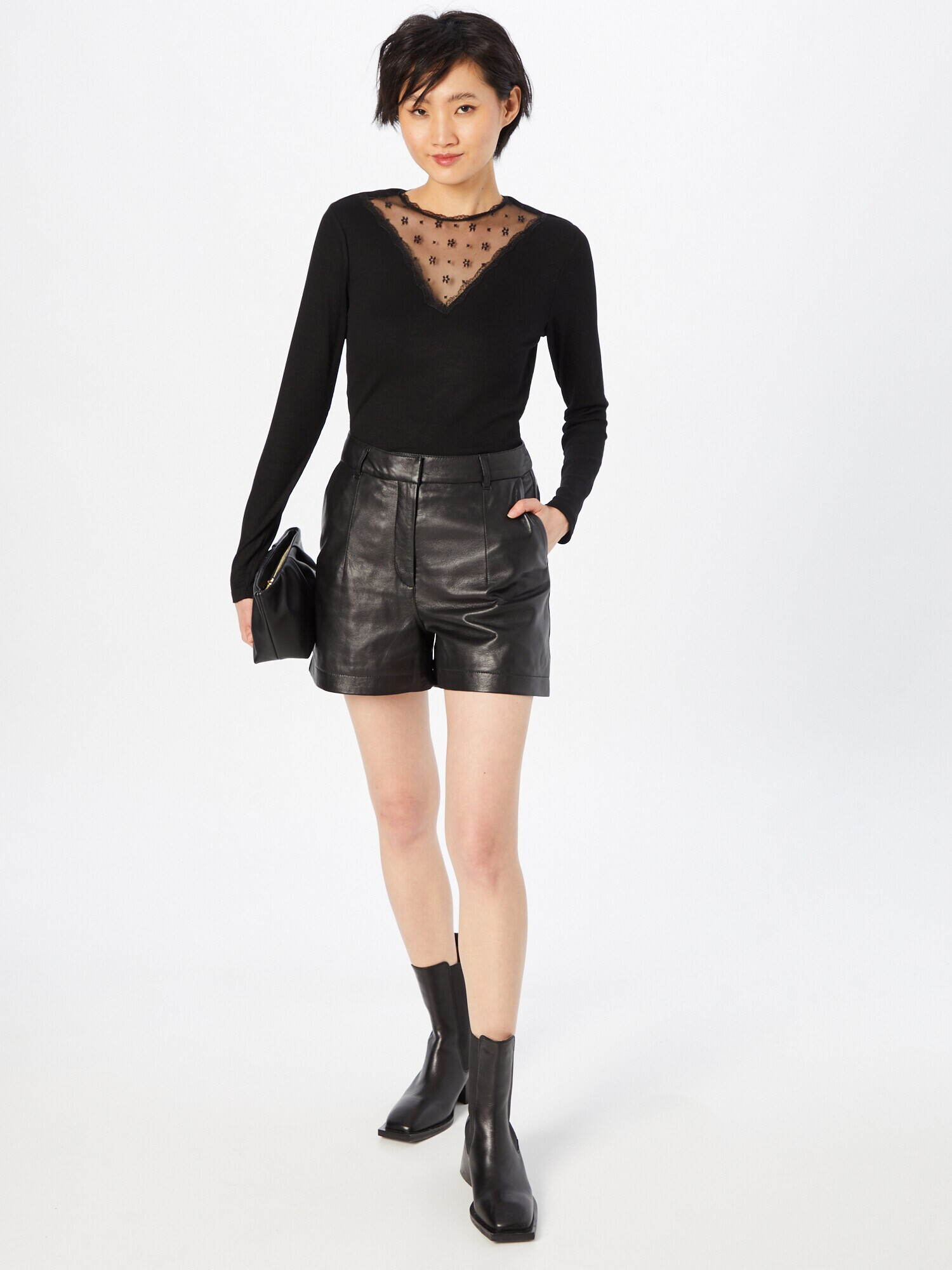 Hailys Tricou 'Joanna' negru - Pled.ro