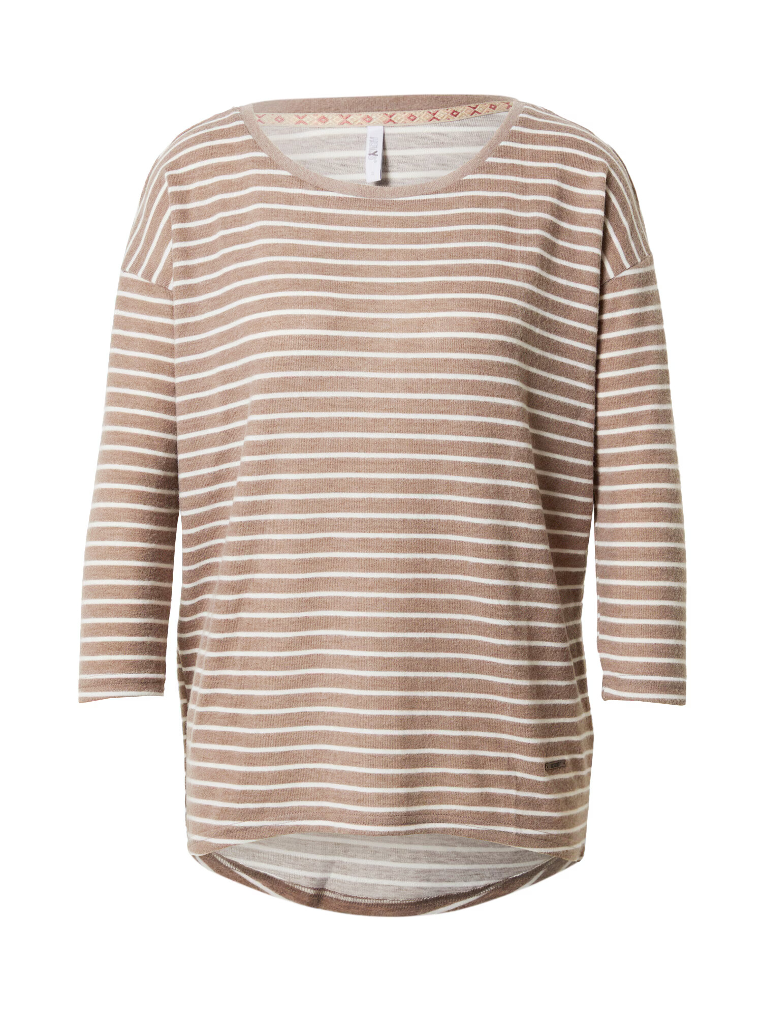 Hailys Tricou 'Mia' gri taupe / alb - Pled.ro