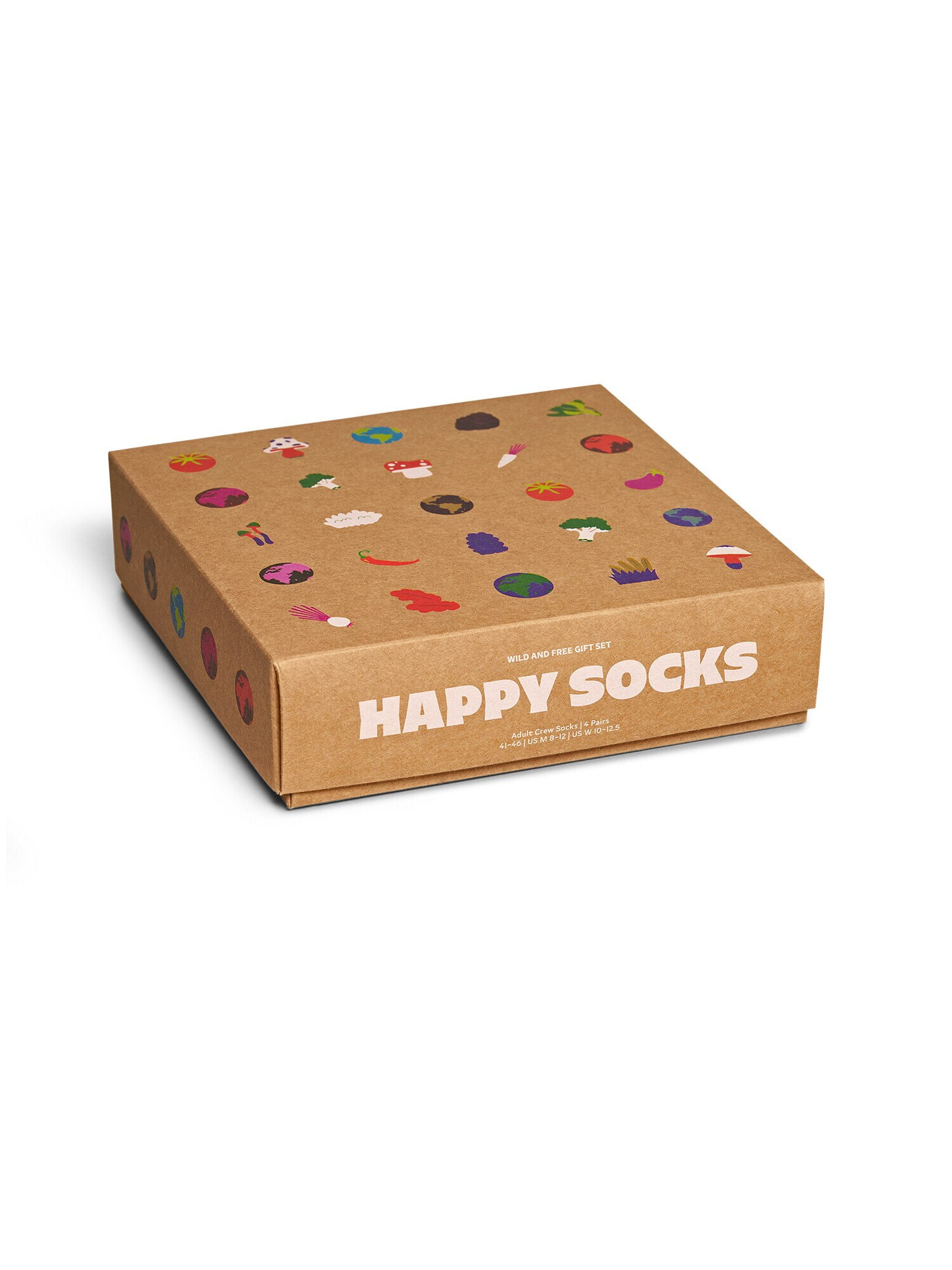 Happy Socks Șosete 'Wild And Free' bej / bleumarin / galben / roșu - Pled.ro