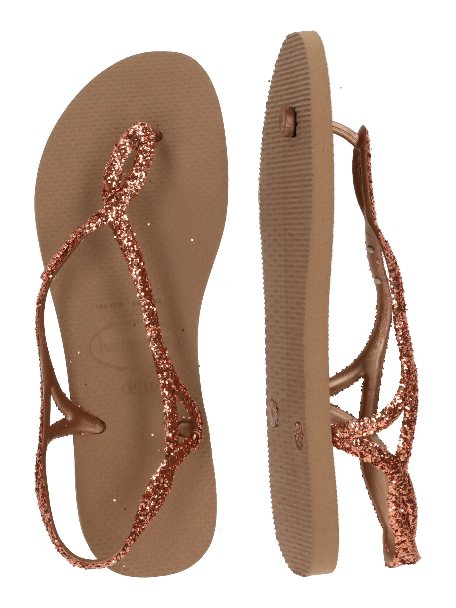 HAVAIANAS Sandale 'LUNA' auriu - roz - Pled.ro