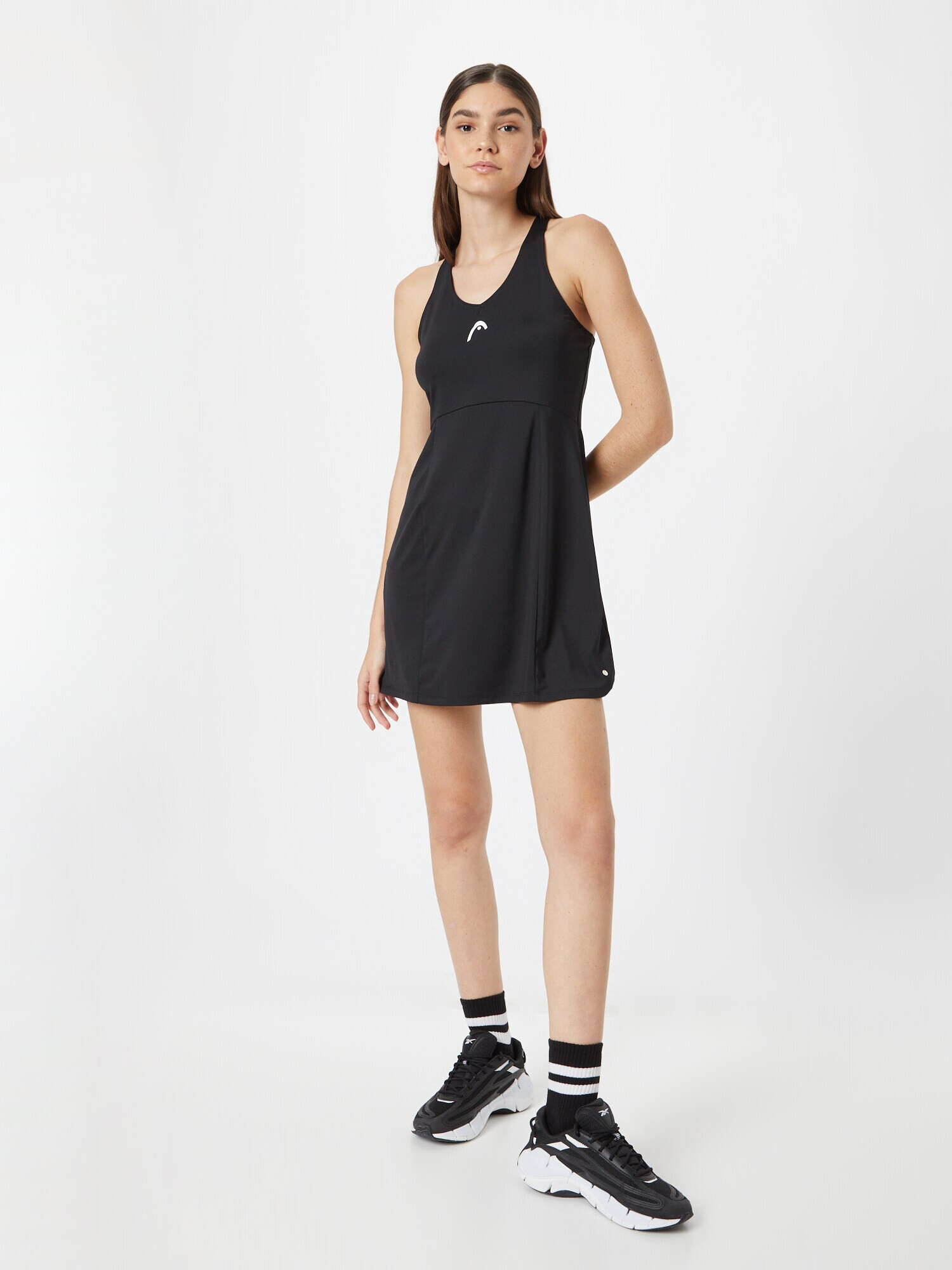 HEAD Rochie sport negru / alb - Pled.ro