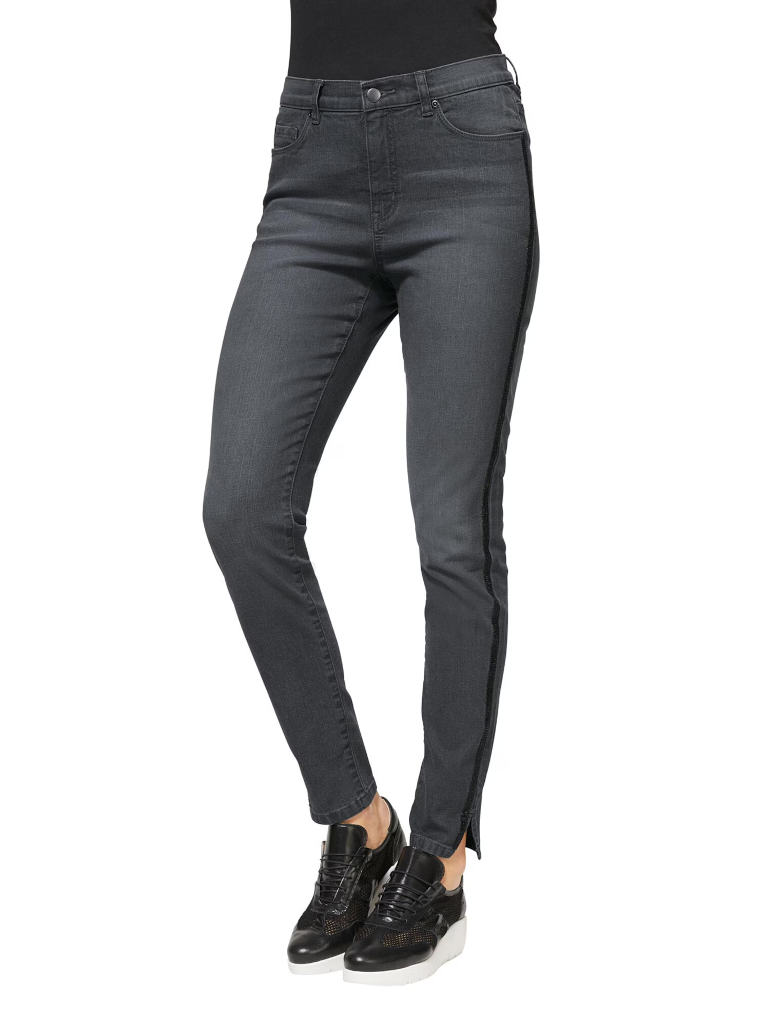 heine Jeans gri / negru - Pled.ro