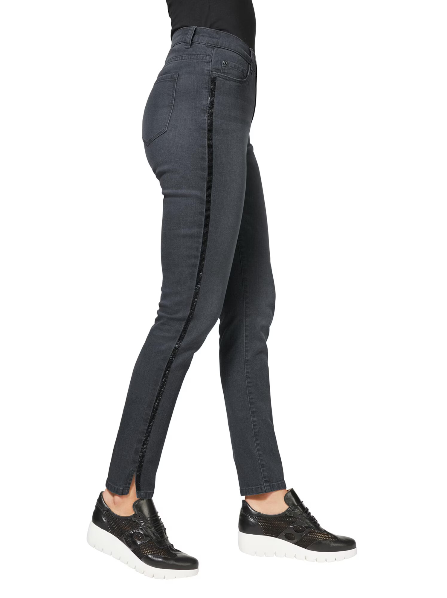 heine Jeans gri / negru - Pled.ro