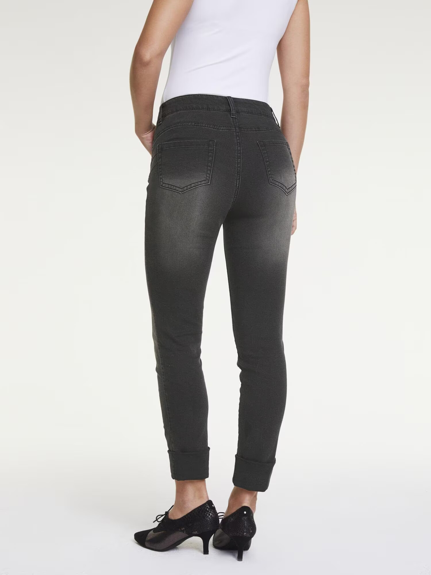 heine Jeans negru denim - Pled.ro