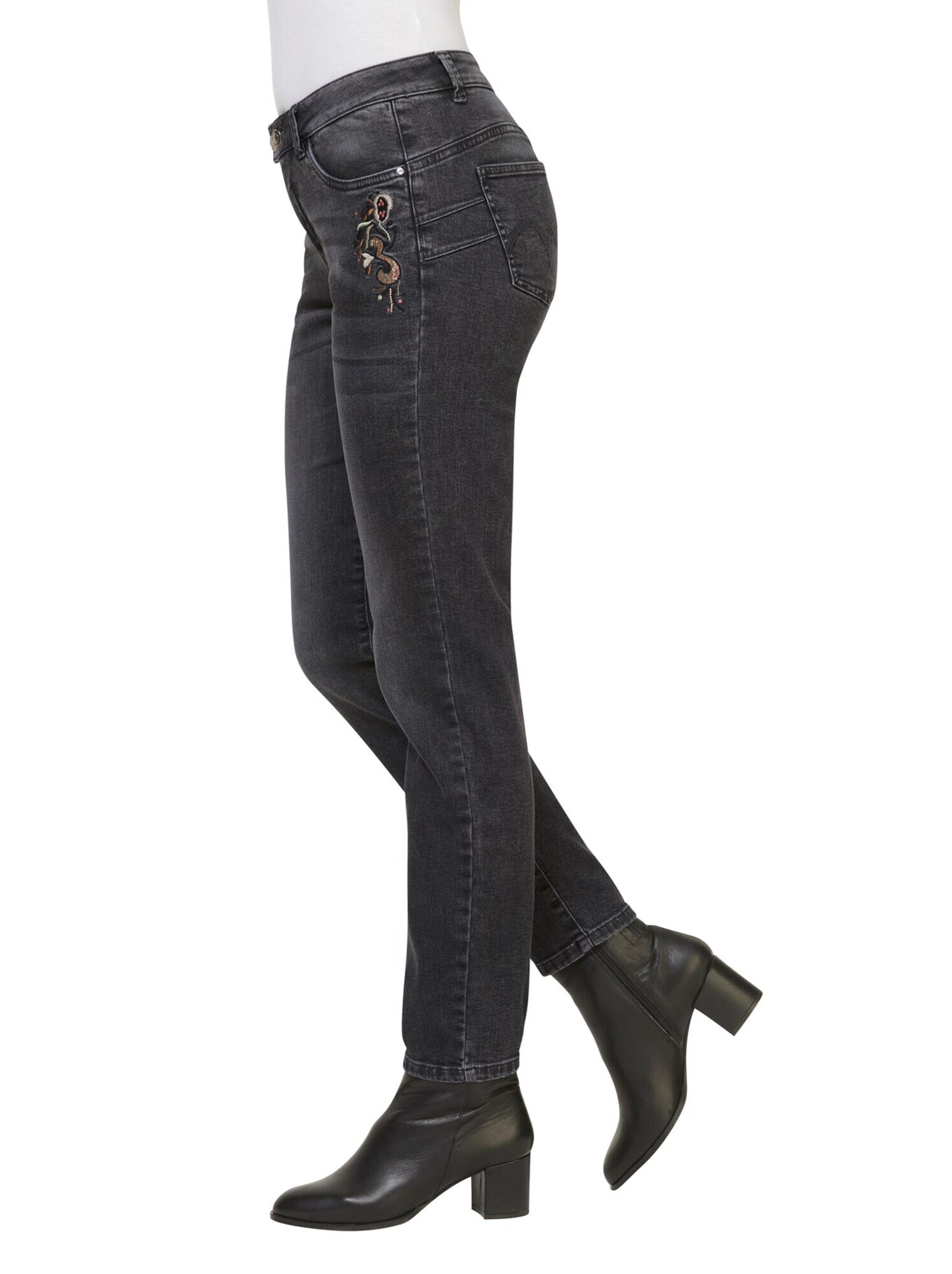 heine Jeans negru denim - Pled.ro