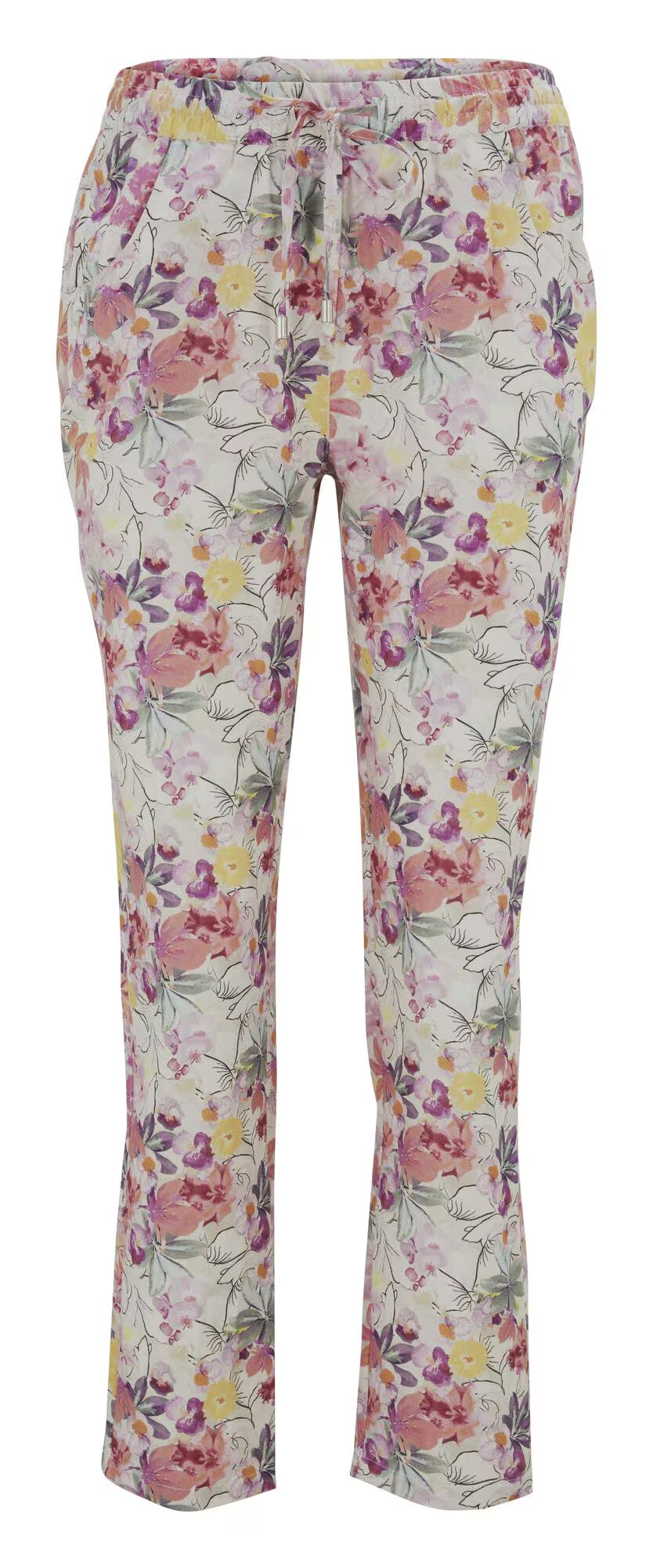 heine Pantaloni roz / alb - Pled.ro