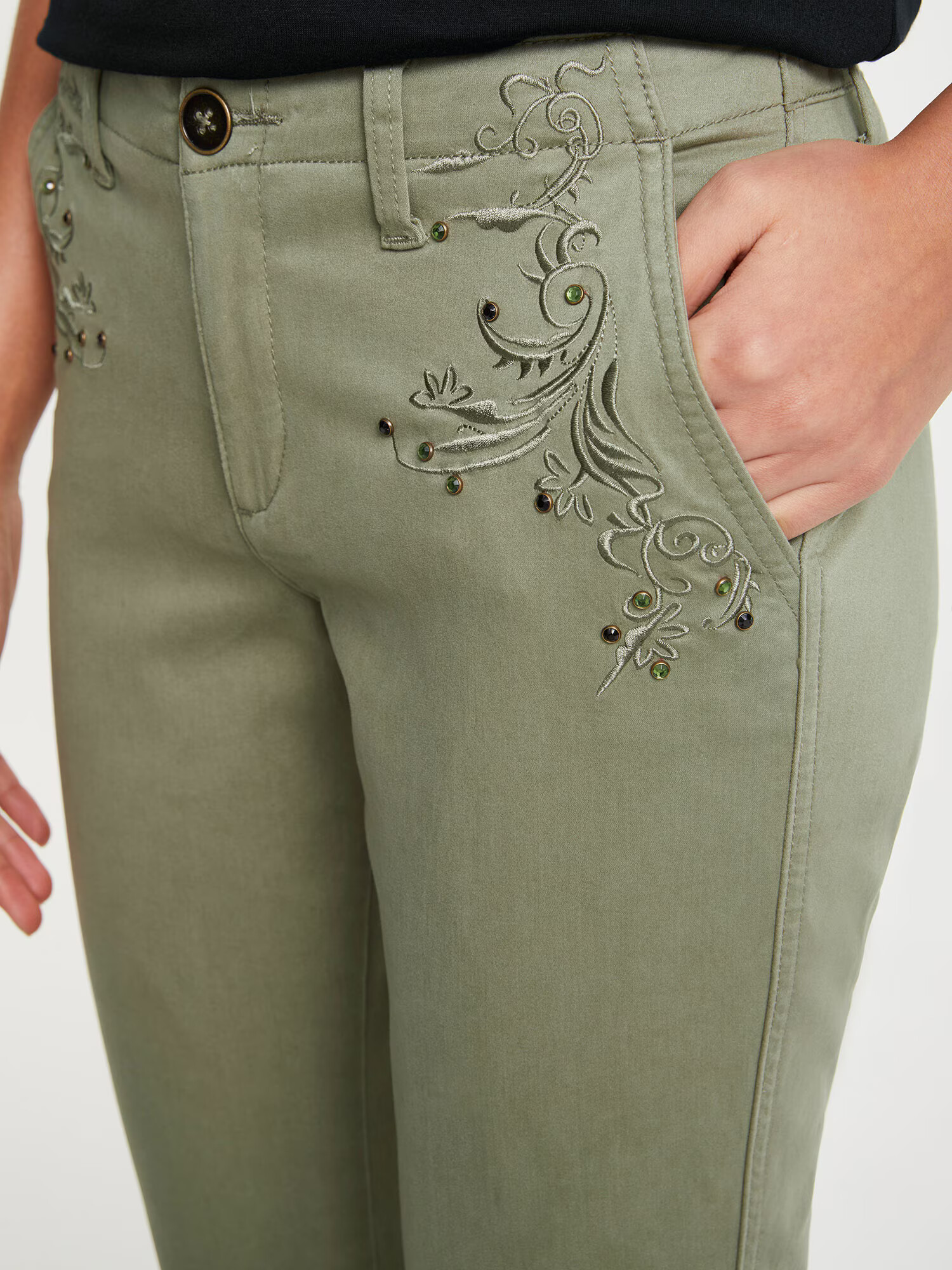 heine Pantaloni verde - Pled.ro