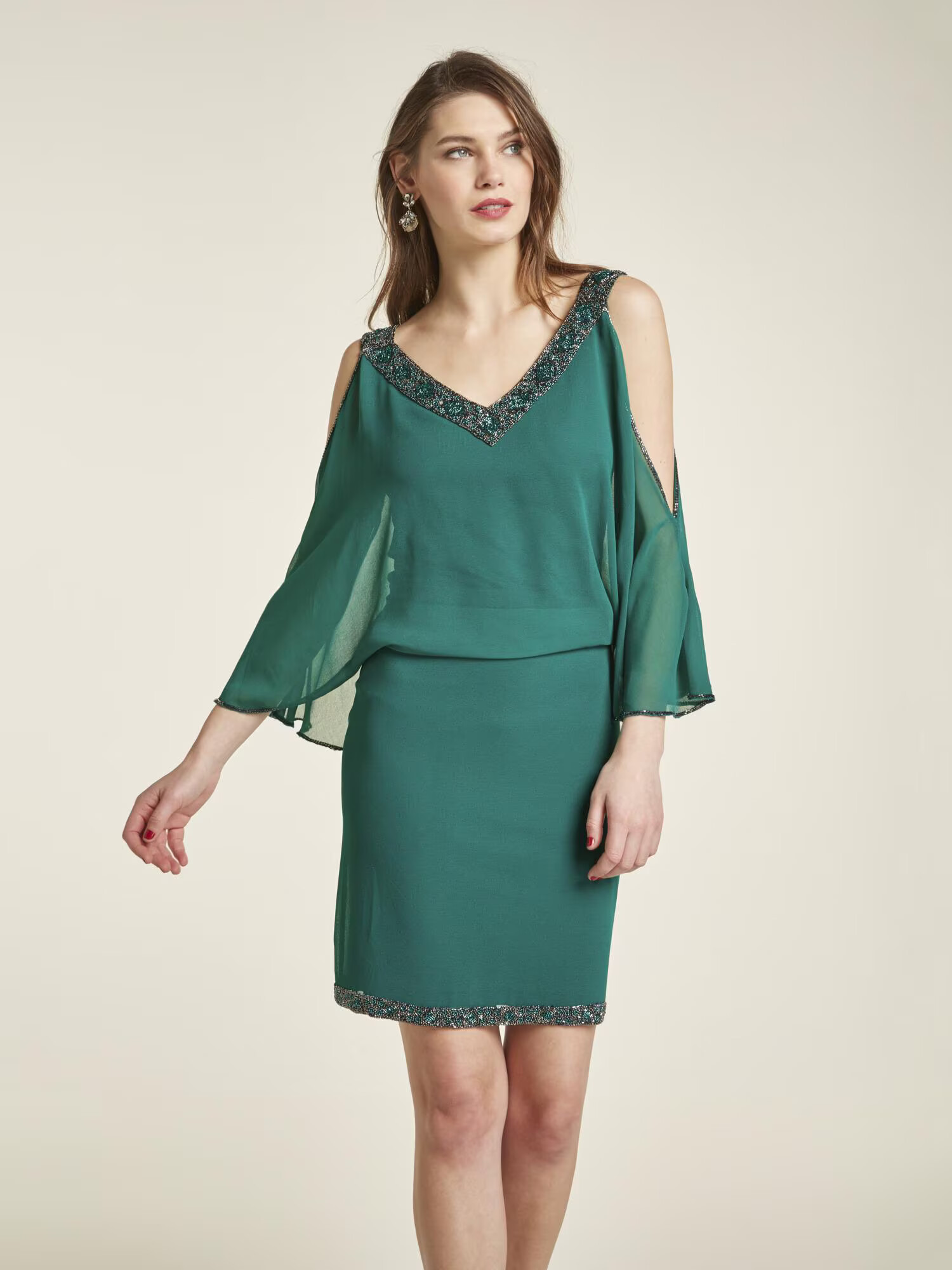 heine Rochie de cocktail verde smarald - Pled.ro