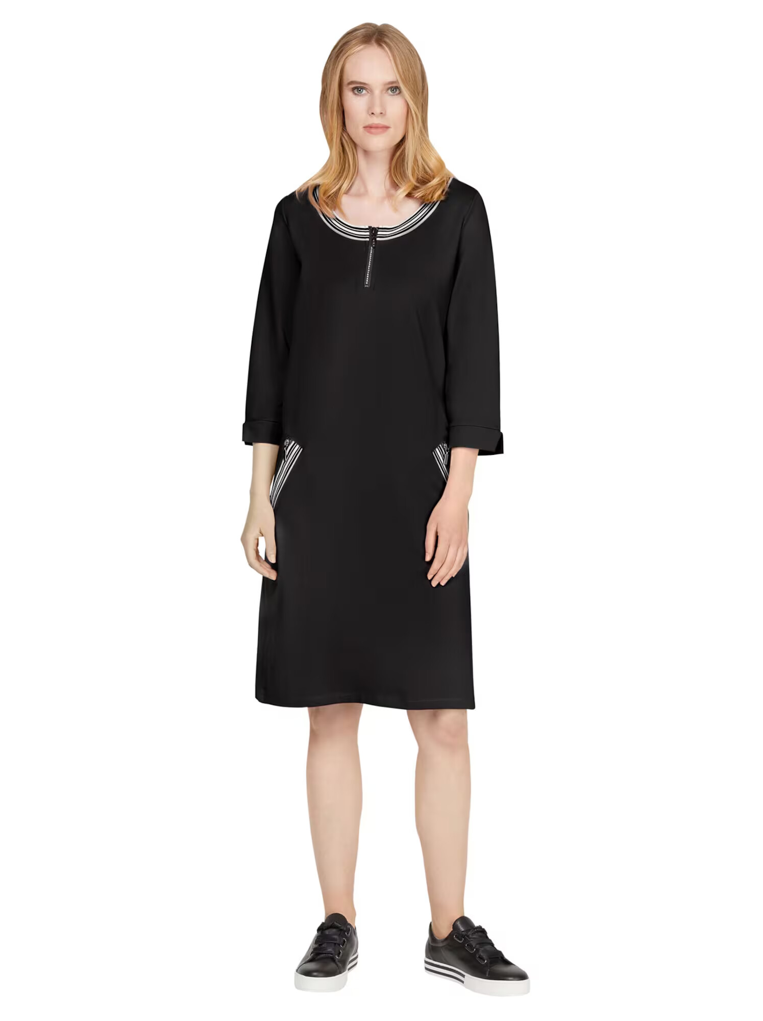 heine Rochie negru / alb - Pled.ro