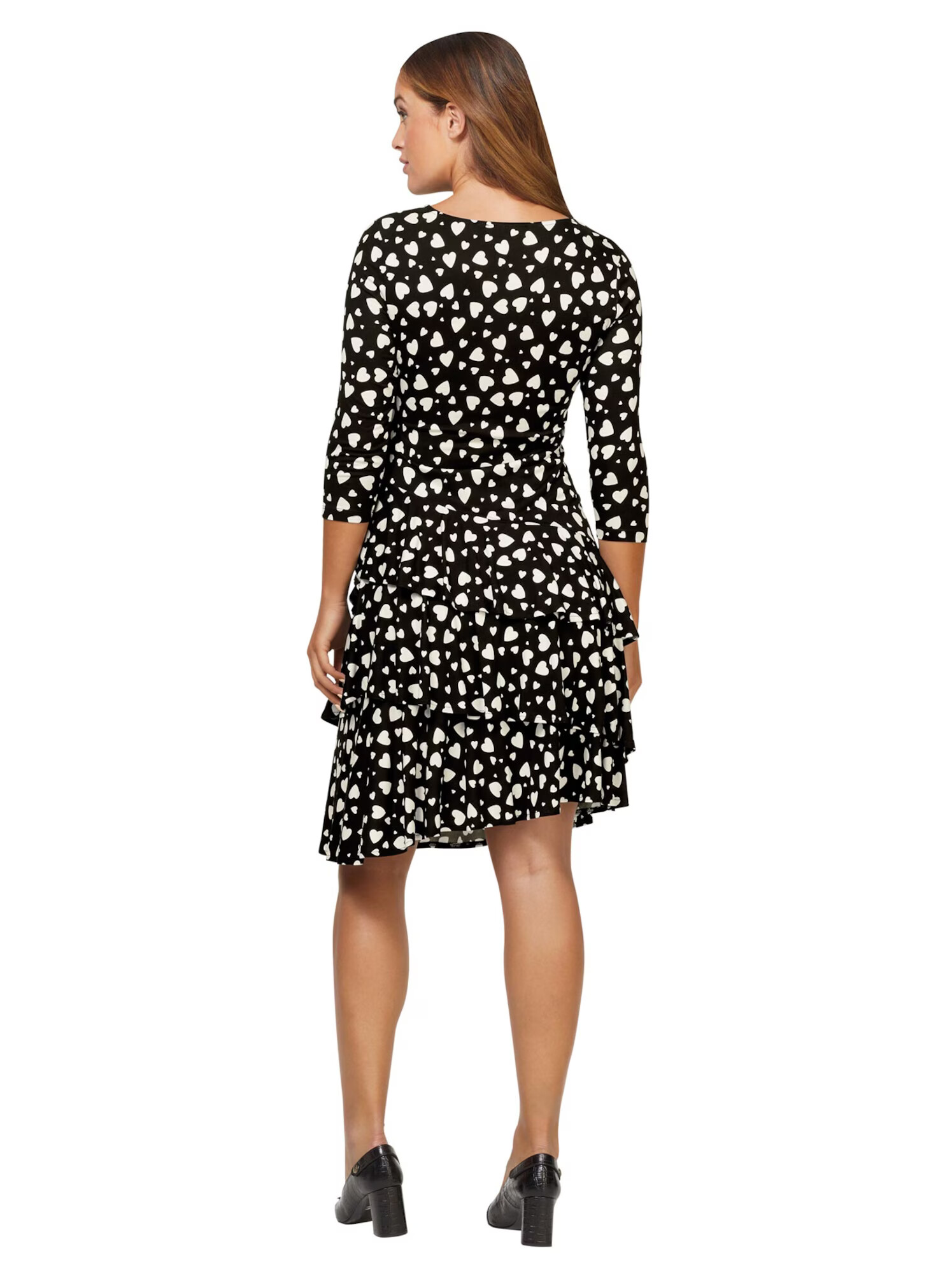 heine Rochie negru / alb - Pled.ro