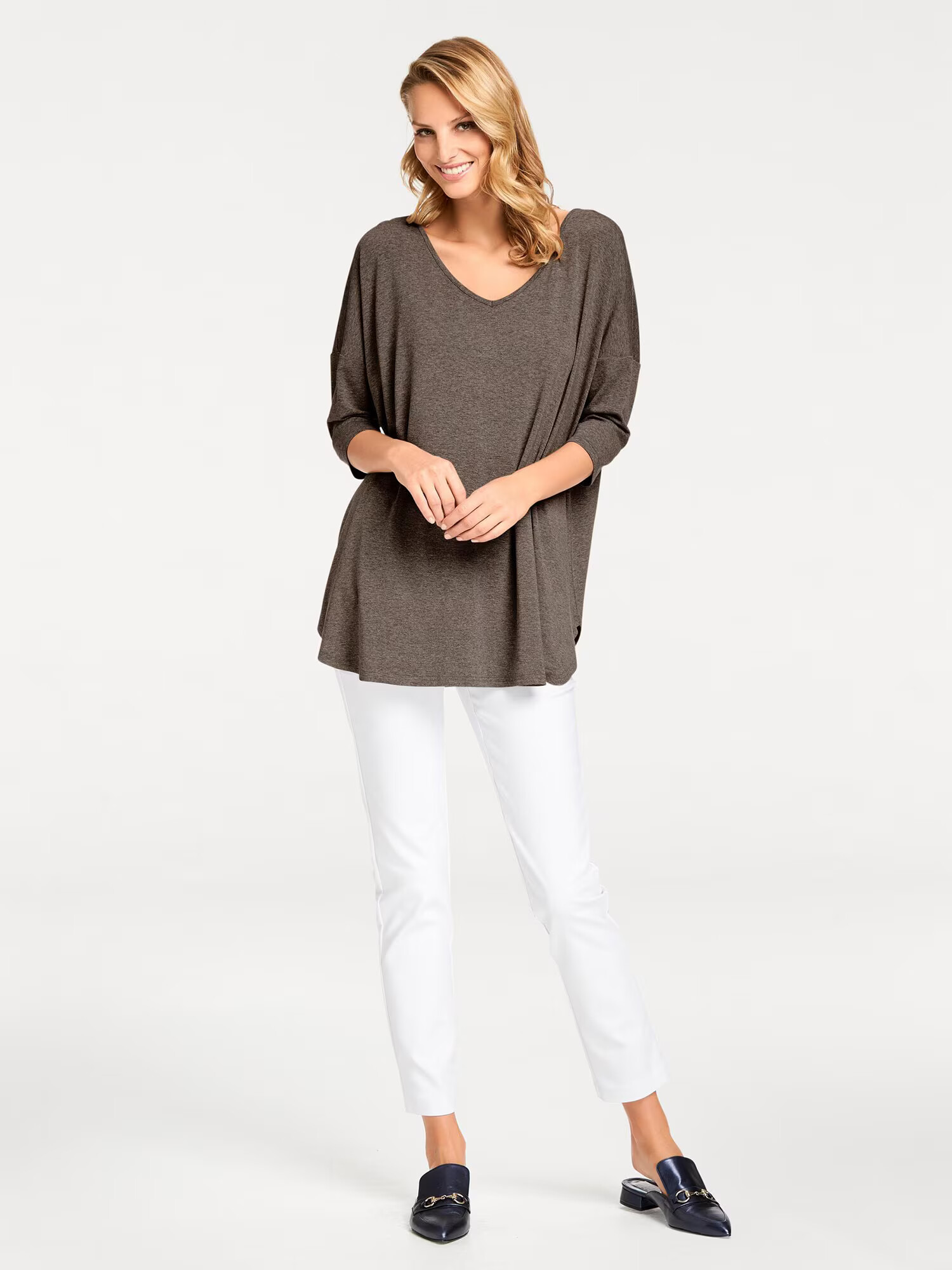 heine Tricou supradimensional gri taupe - Pled.ro