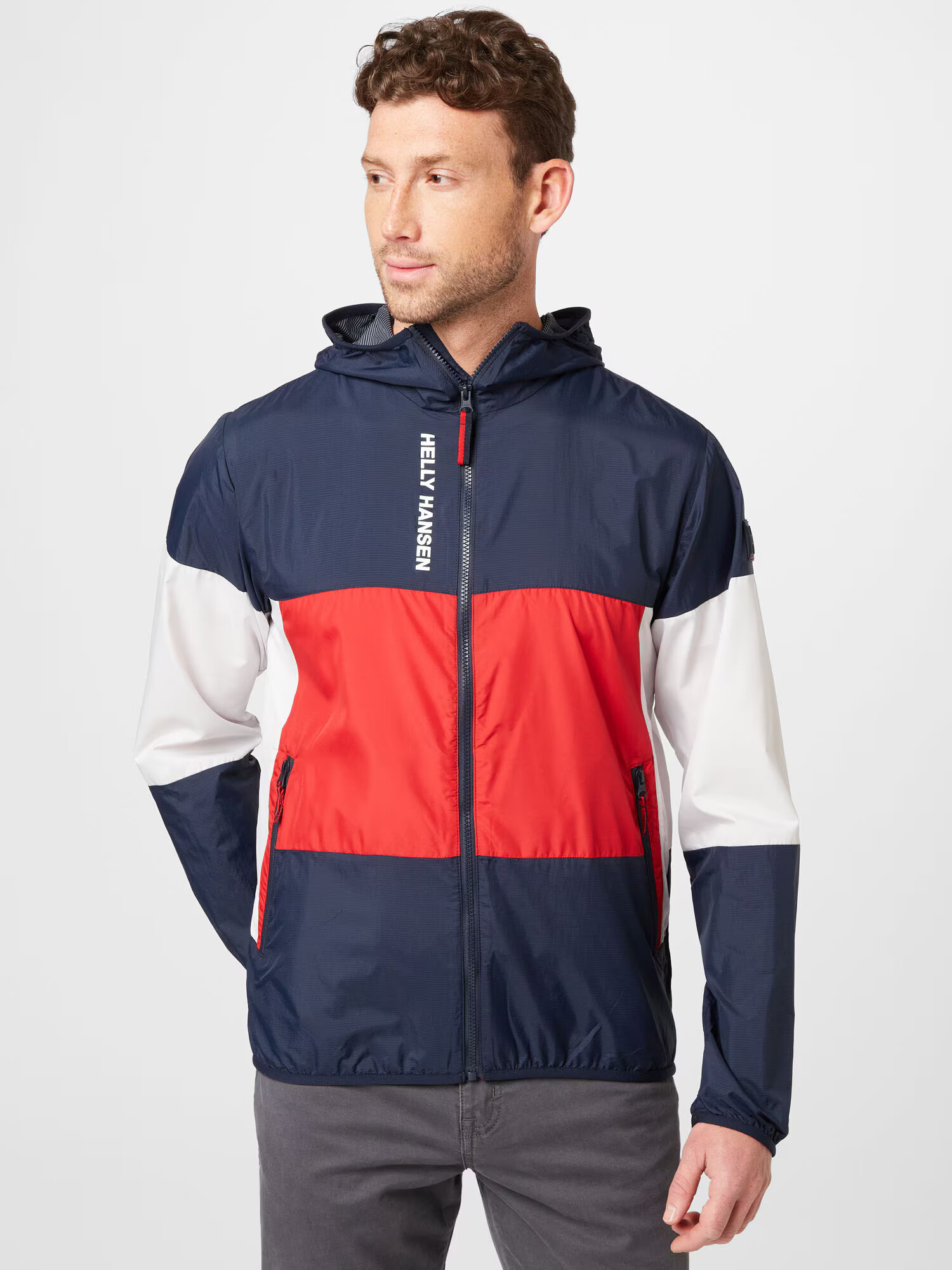 HELLY HANSEN Geacă outdoor bleumarin / roșu / alb - Pled.ro