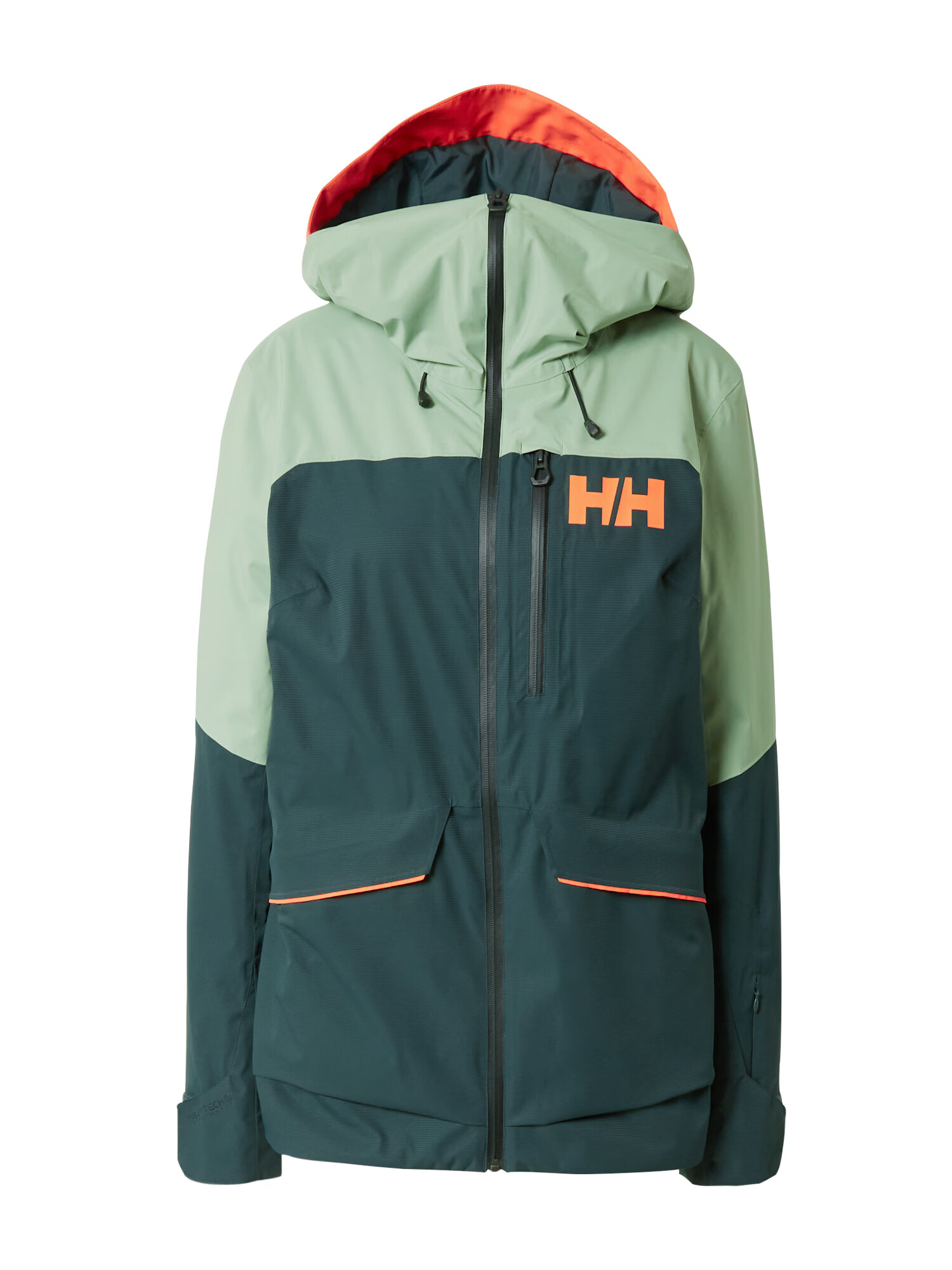 HELLY HANSEN Geacă outdoor 'POWCHASER' verde mentă / verde închis / portocaliu - Pled.ro