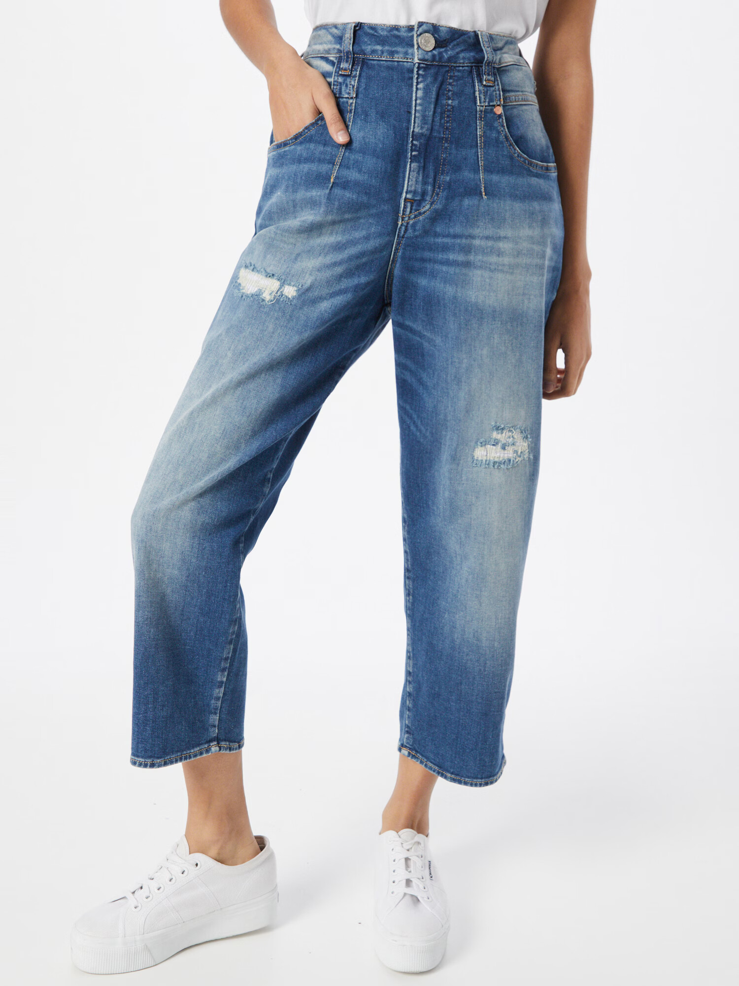 Herrlicher Jeans albastru denim - Pled.ro