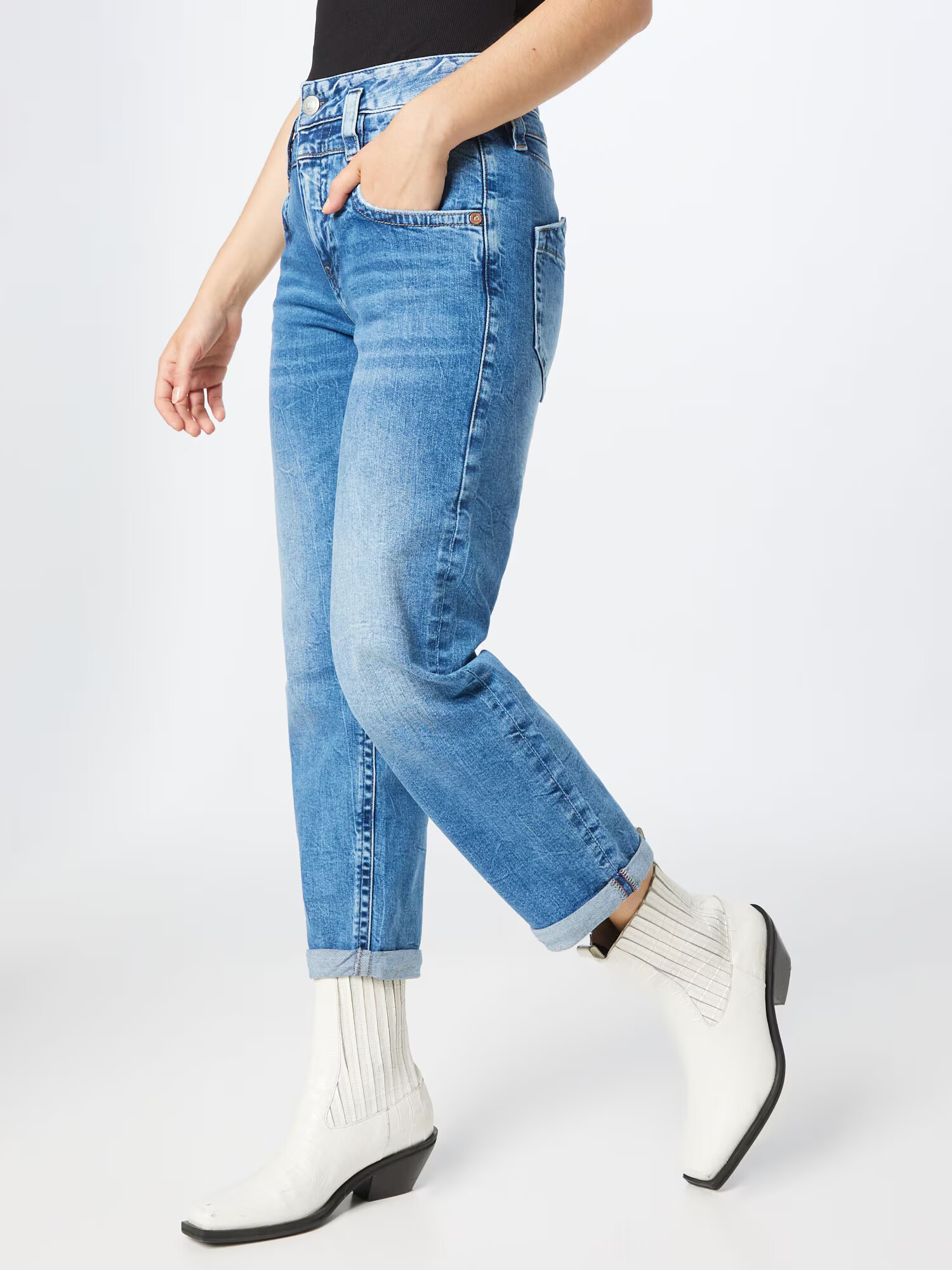 Herrlicher Jeans albastru denim - Pled.ro