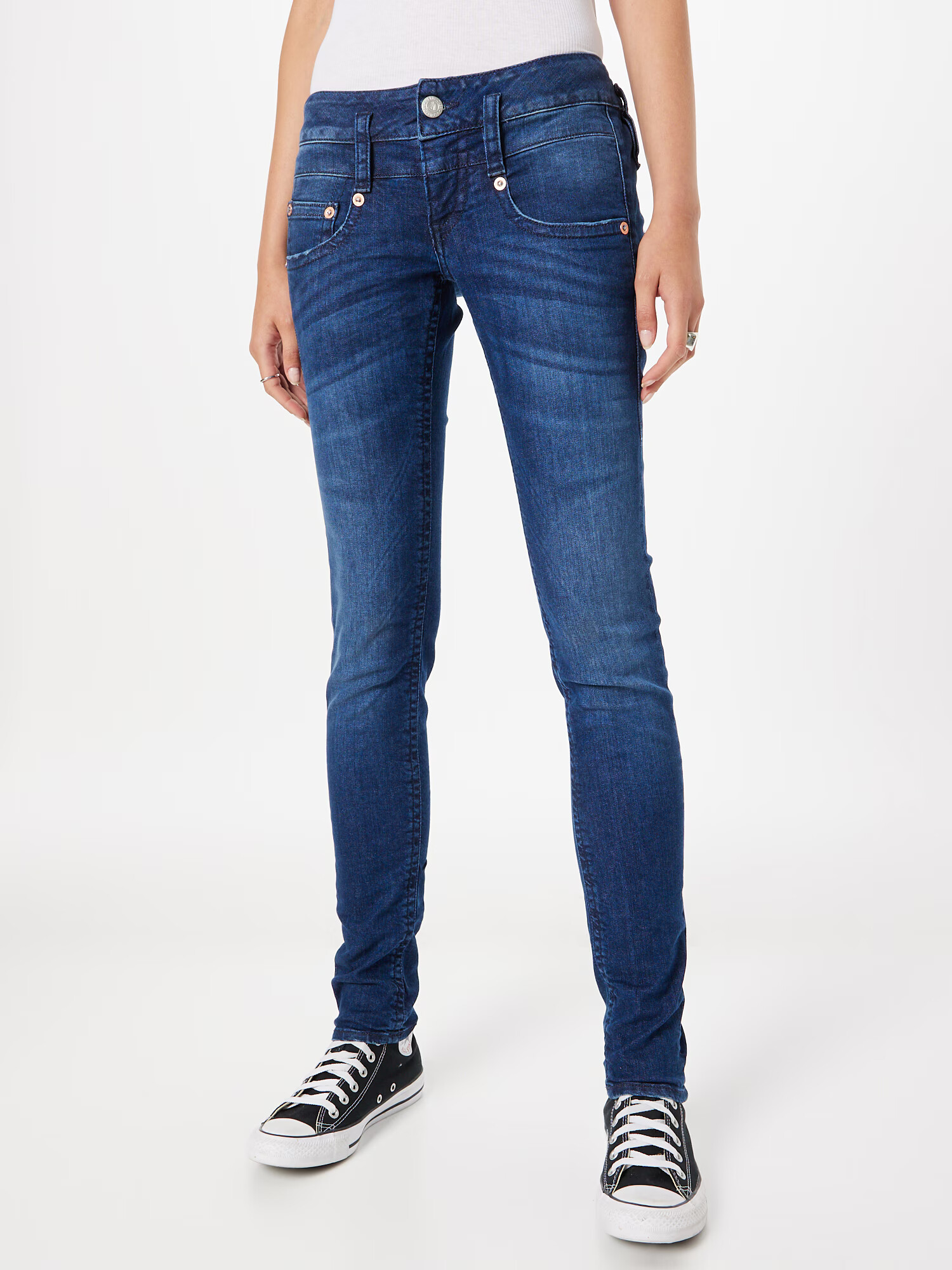 Herrlicher Jeans albastru denim - Pled.ro