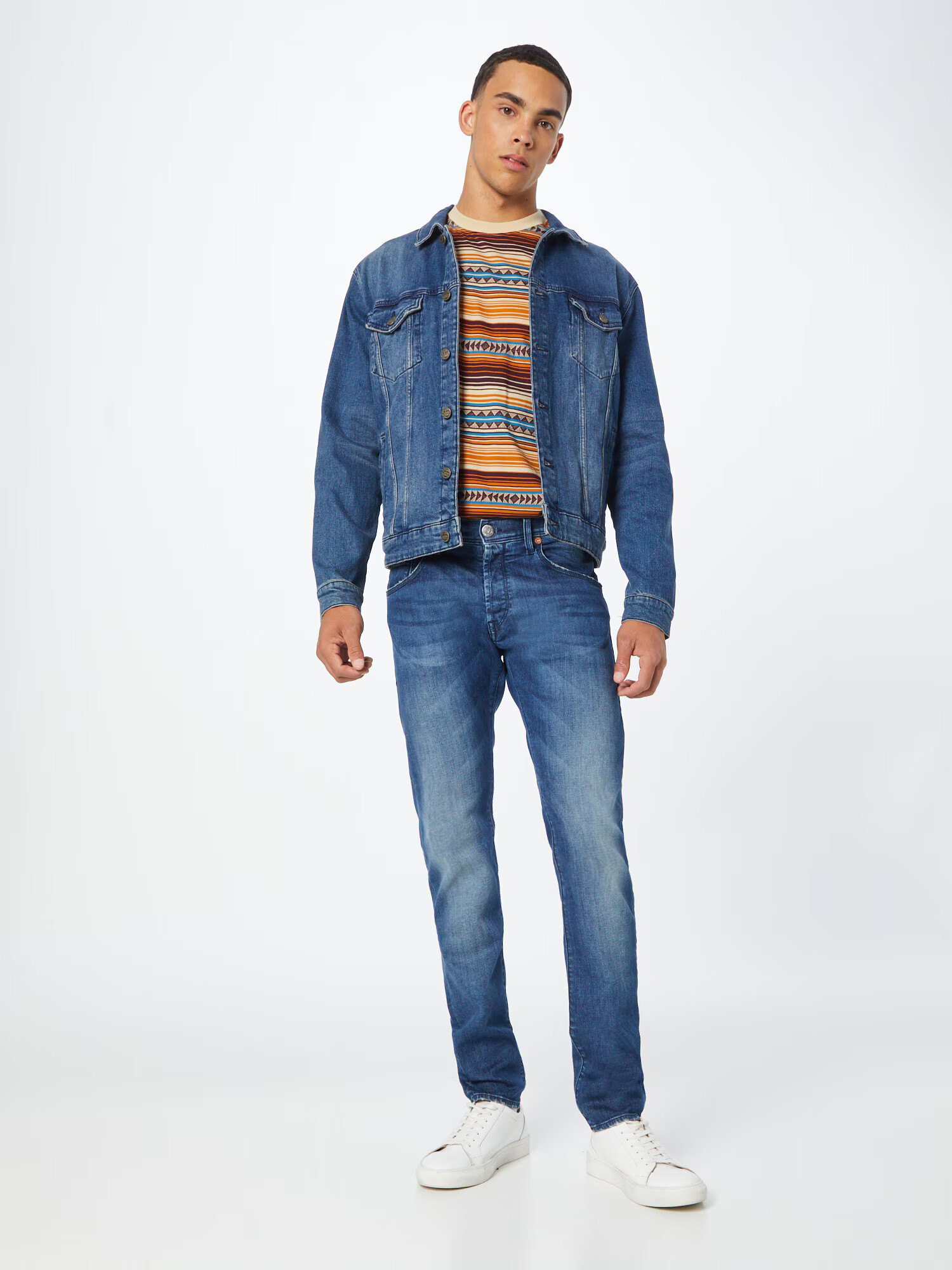 Herrlicher Jeans albastru denim - Pled.ro