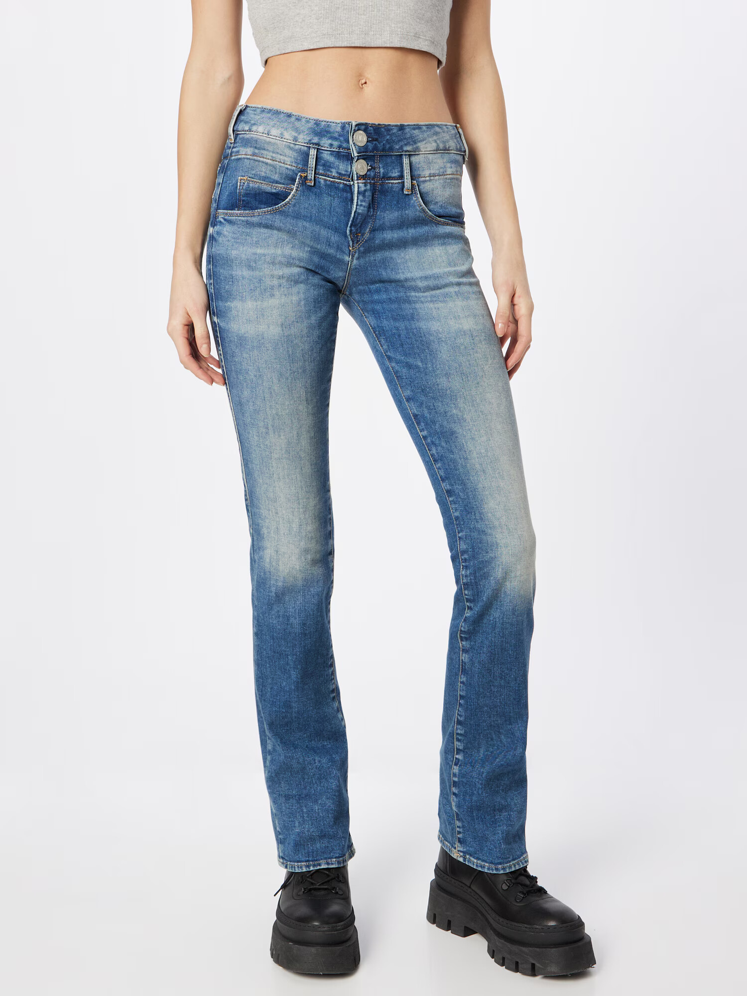 Herrlicher Jeans albastru denim - Pled.ro