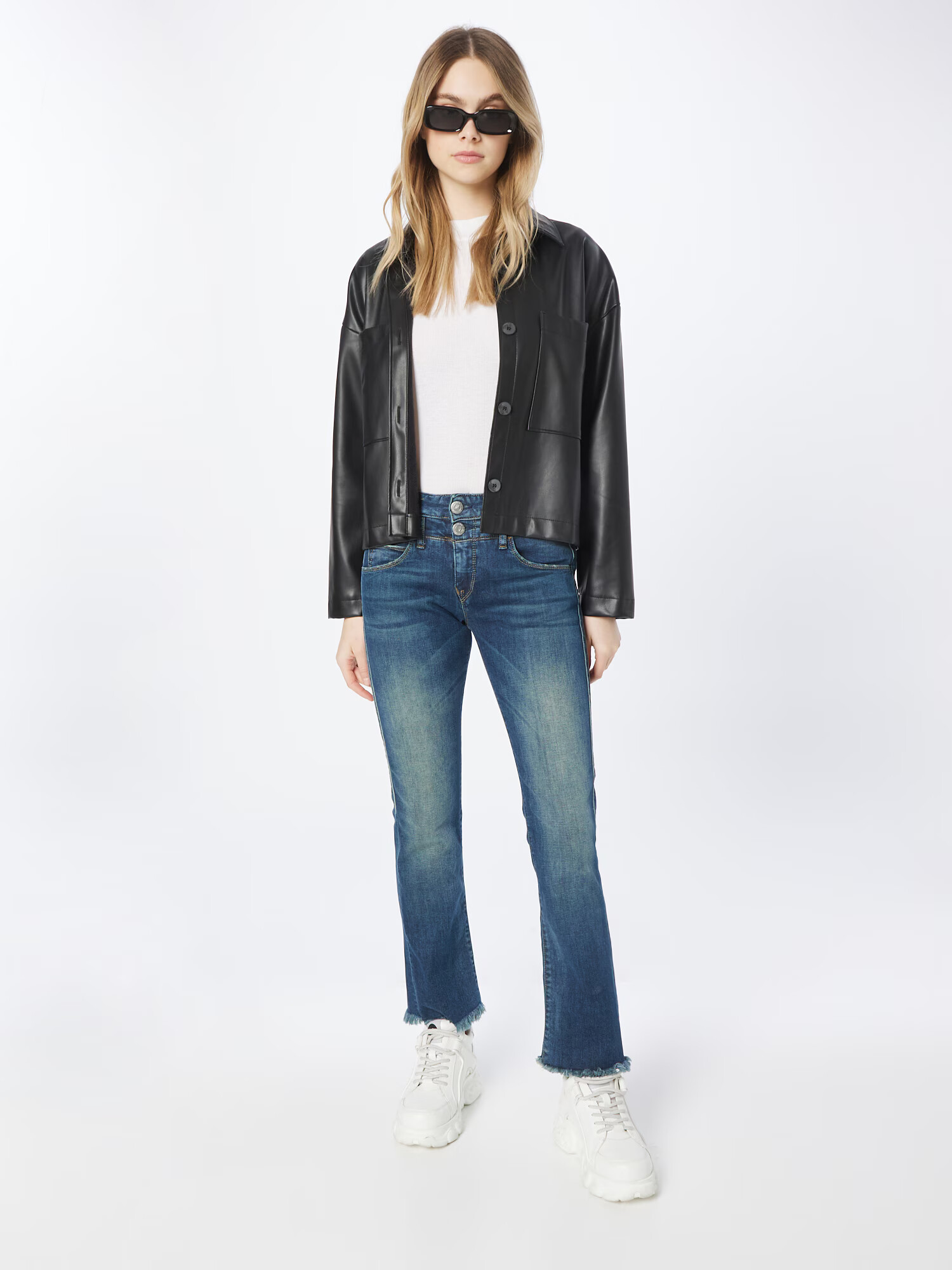 Herrlicher Jeans albastru denim - Pled.ro