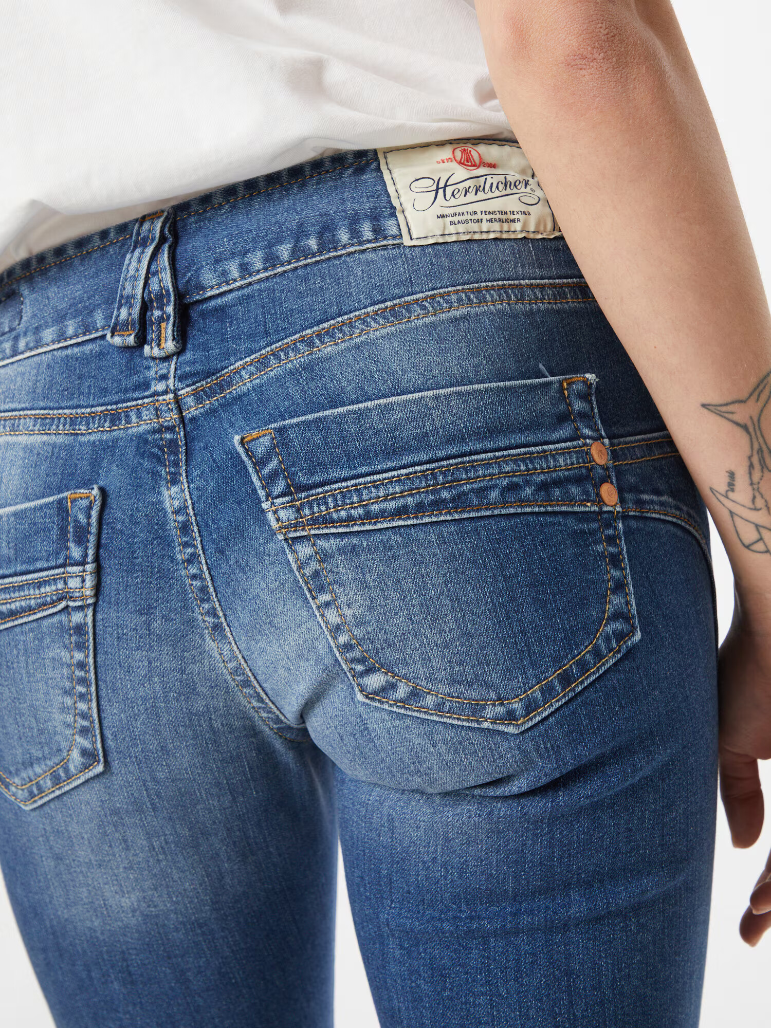 Herrlicher Jeans albastru denim - Pled.ro